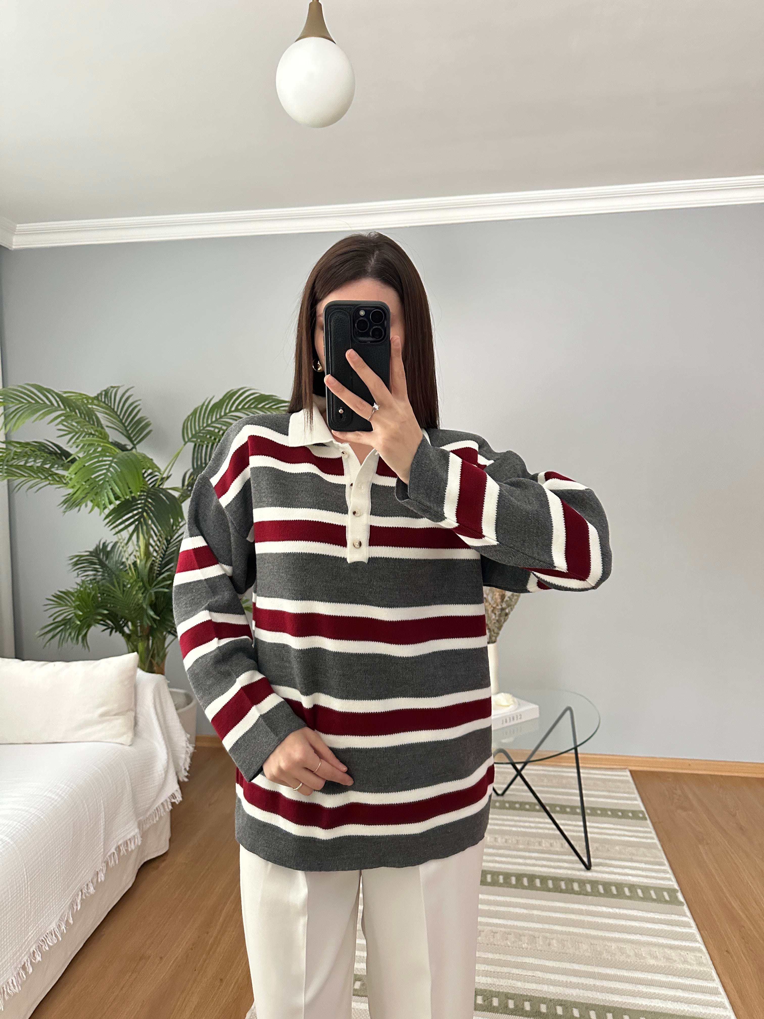 College Gri Triko