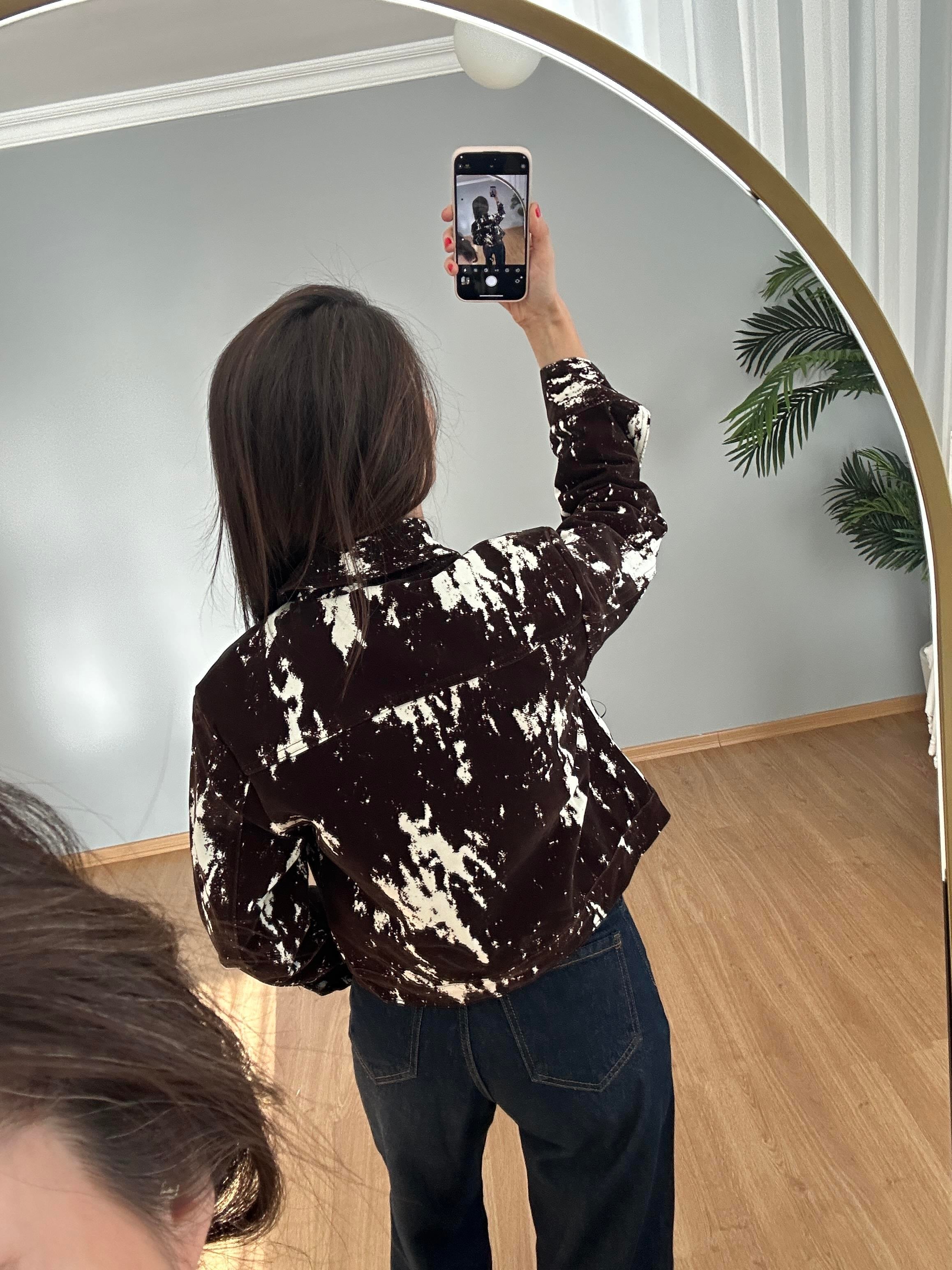 Cow Print Ceket 