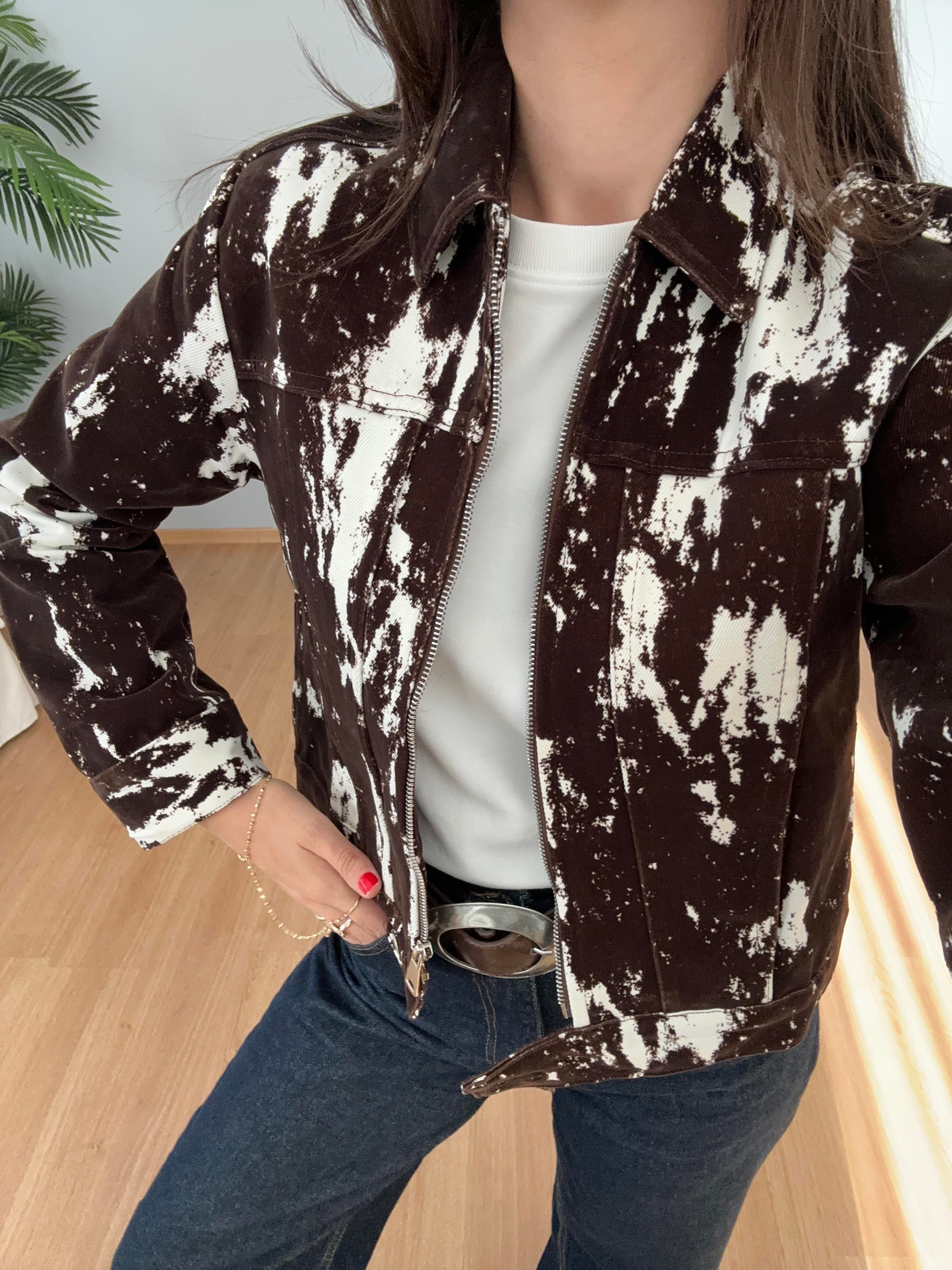 Cow Print Ceket 