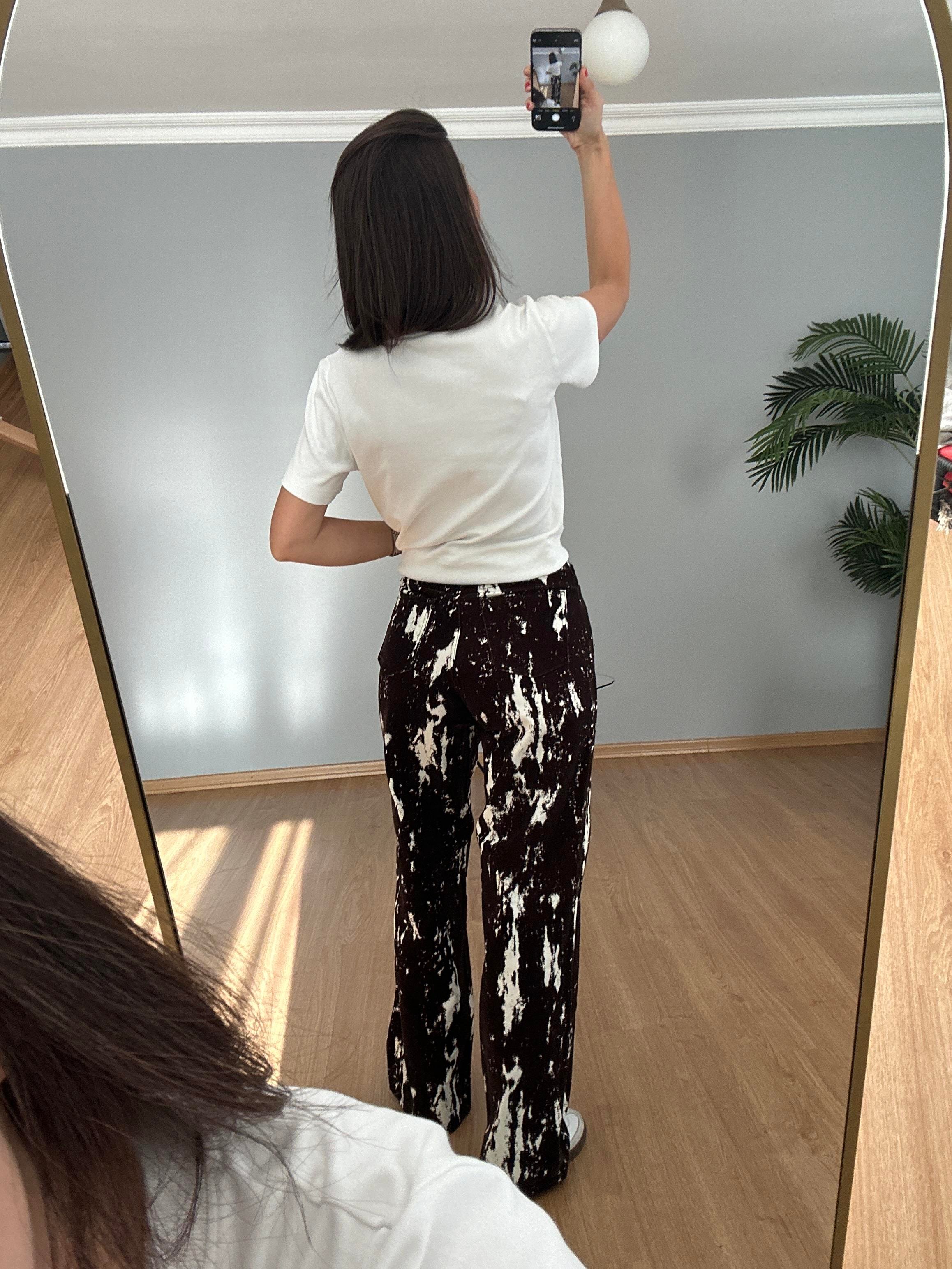 Cow Print Pantolon