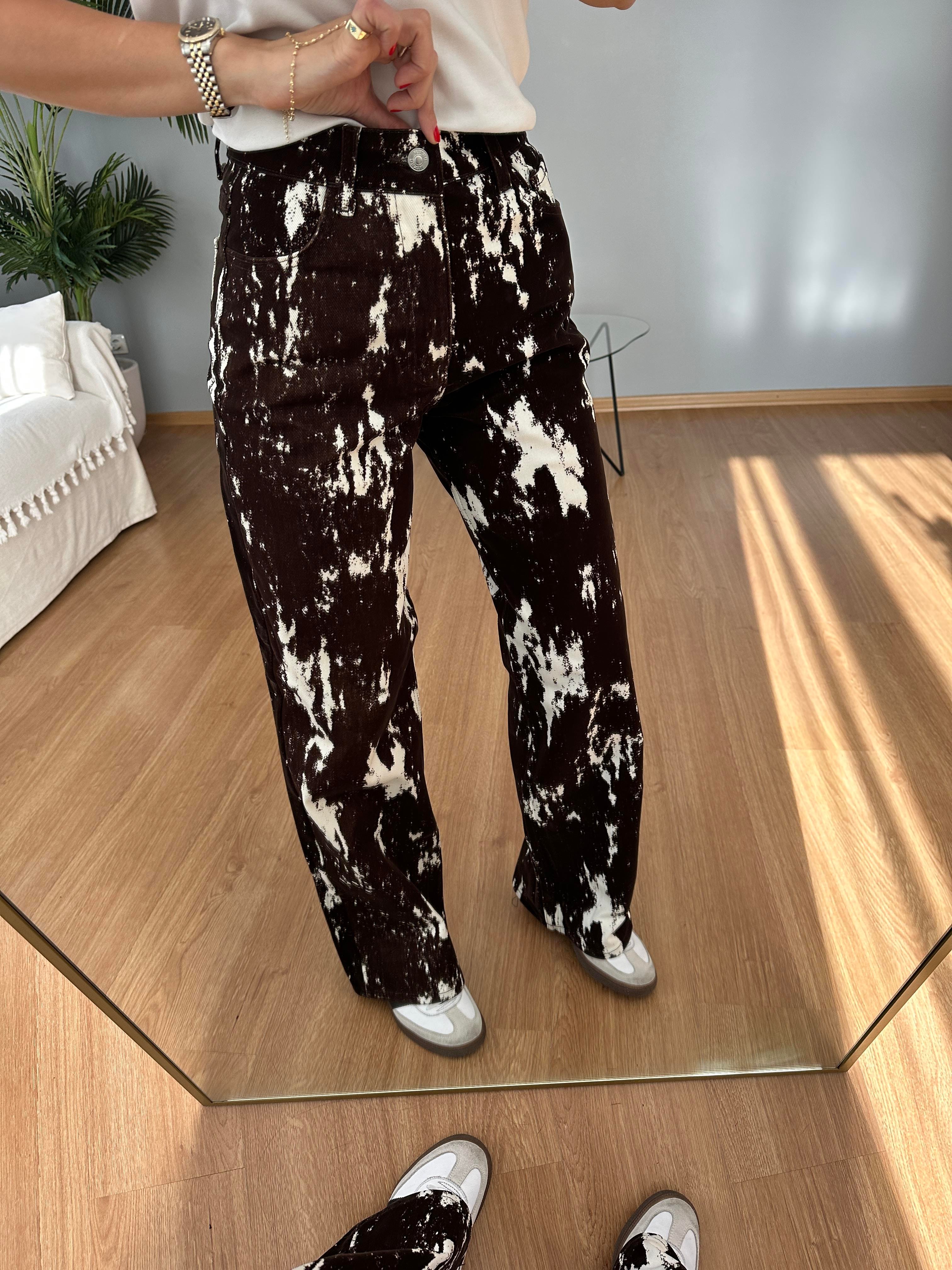 Cow Print Pantolon
