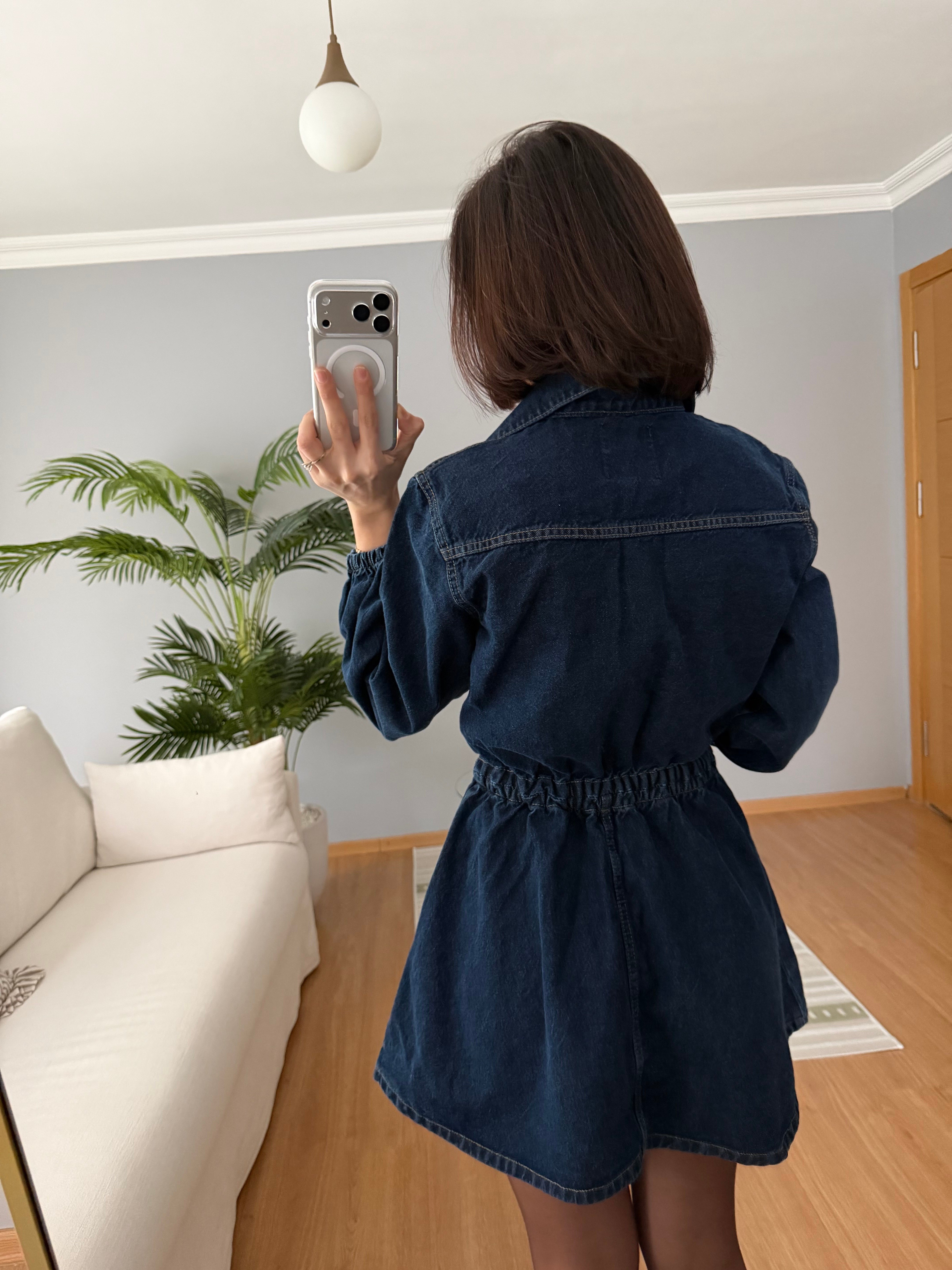 Destina Denim Elbise