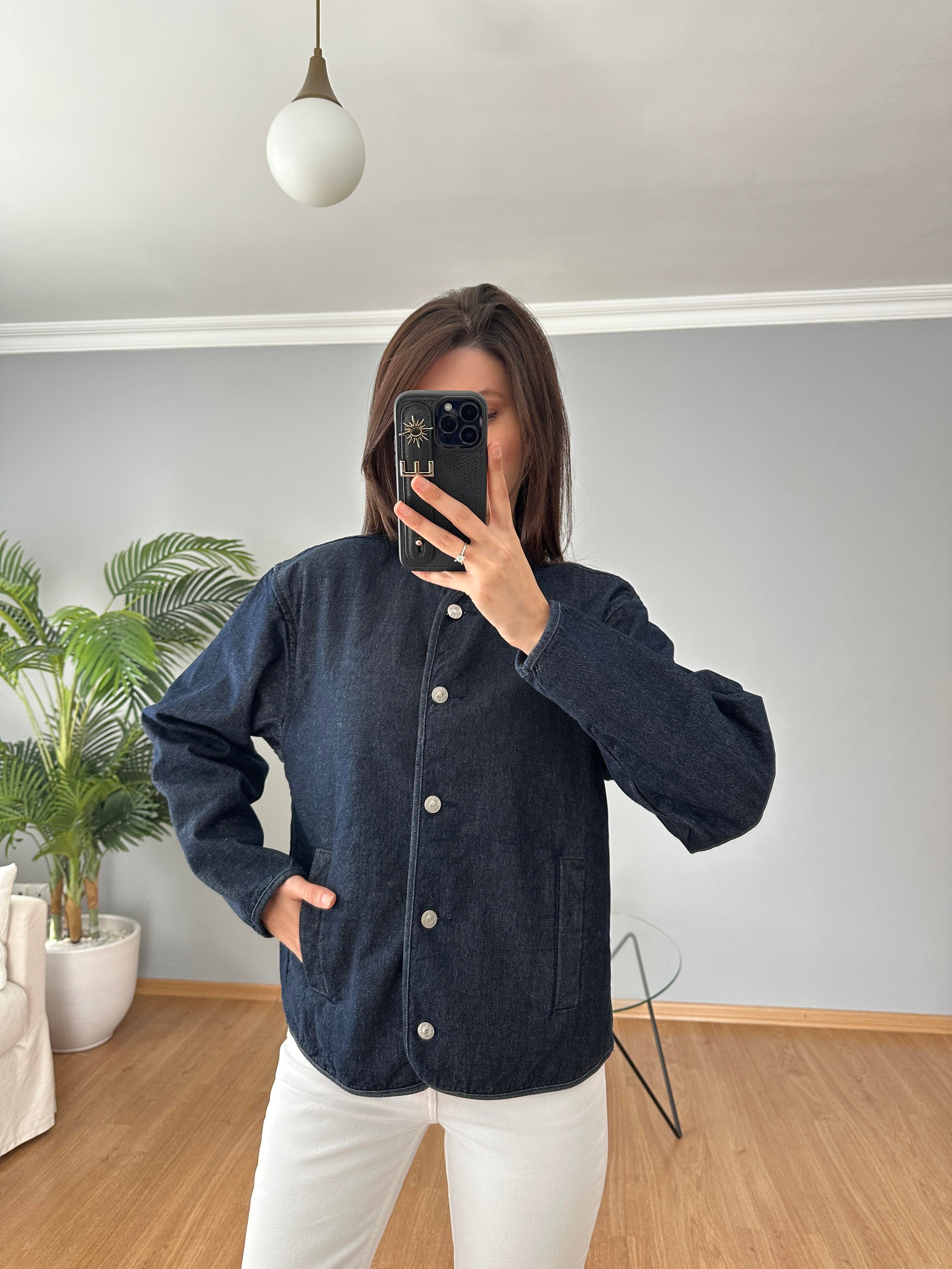 Düğmeli Denim Ceket 