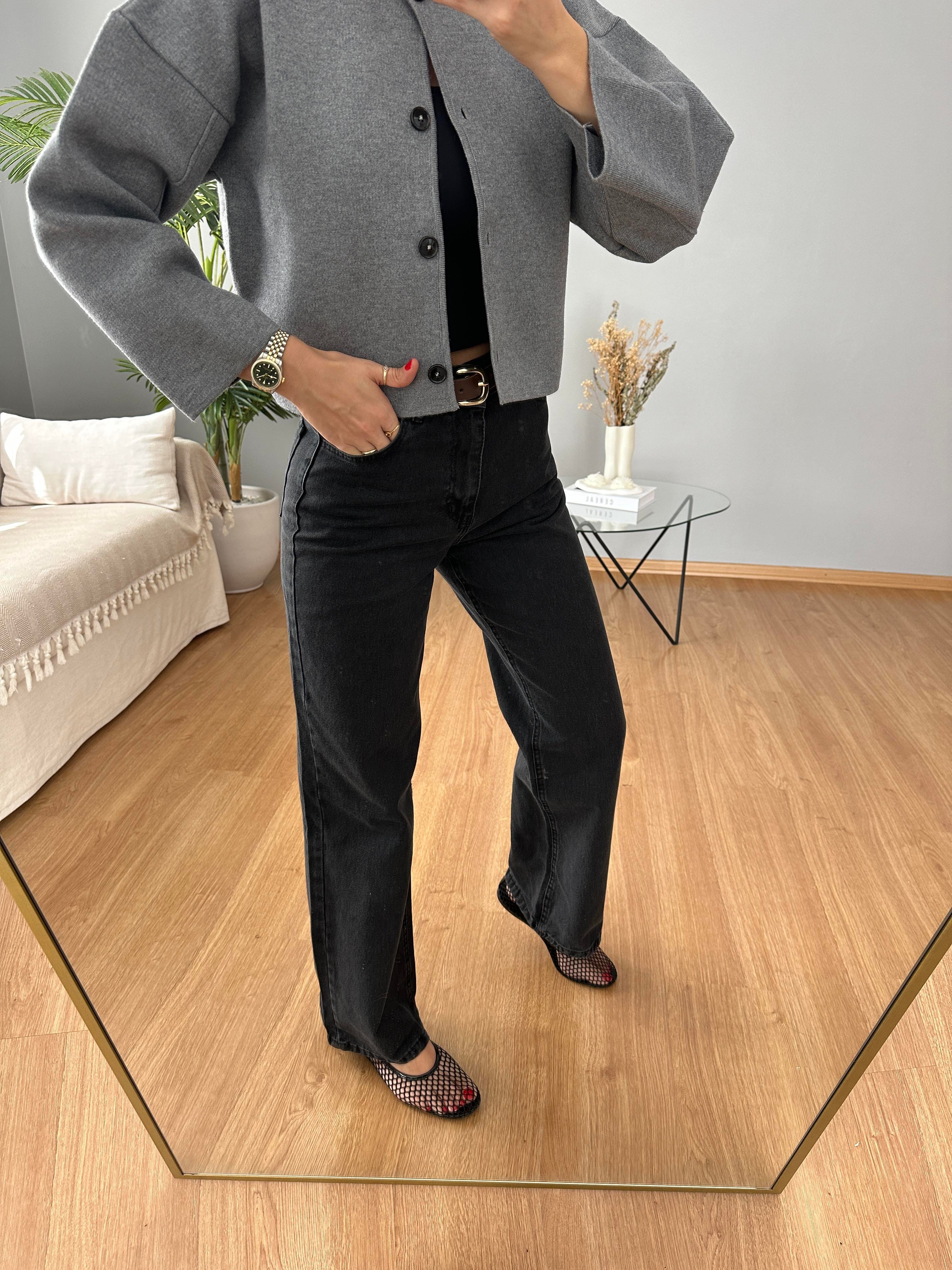 Düz Kesim Antresit Jean