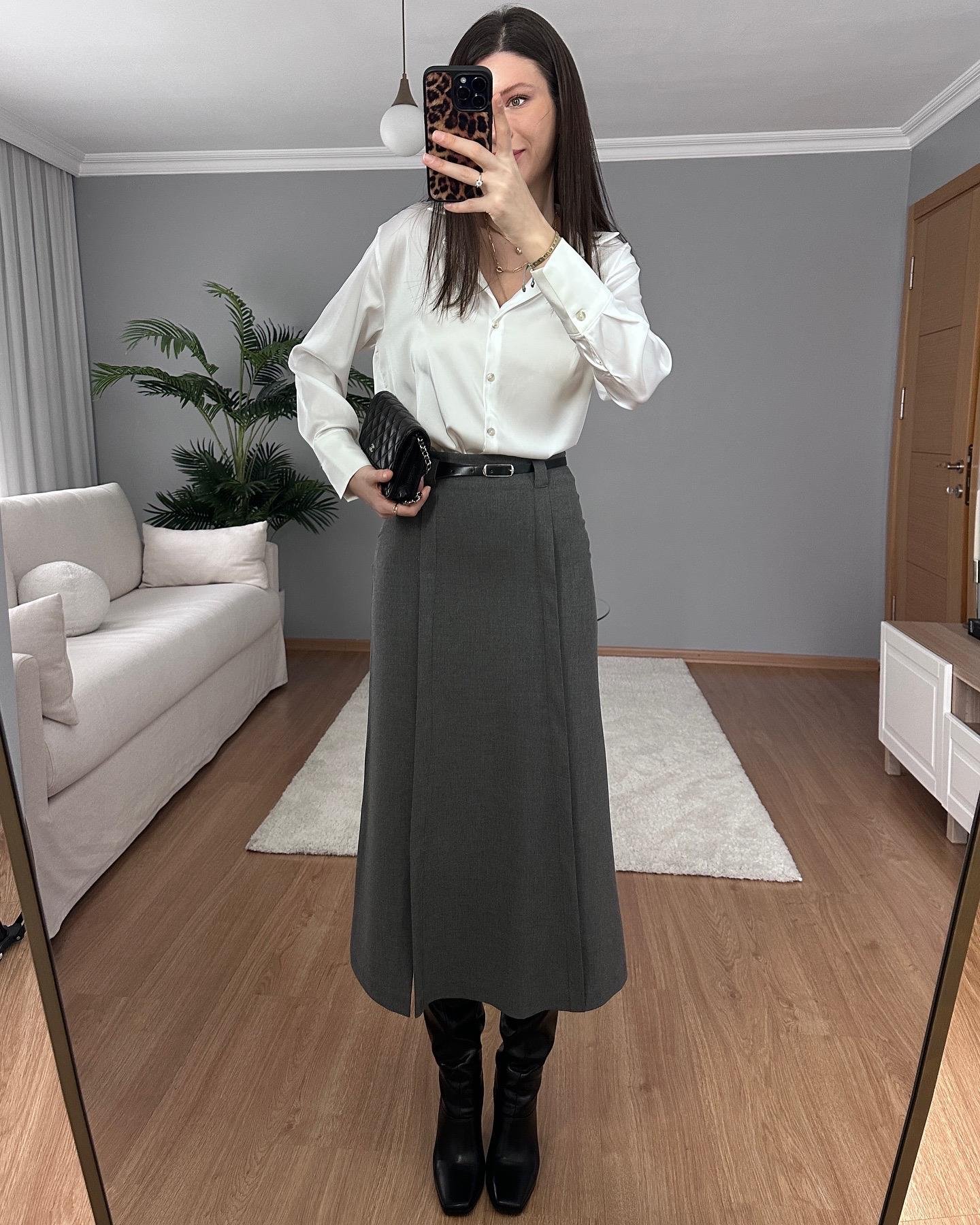 Elle Gri Etek 