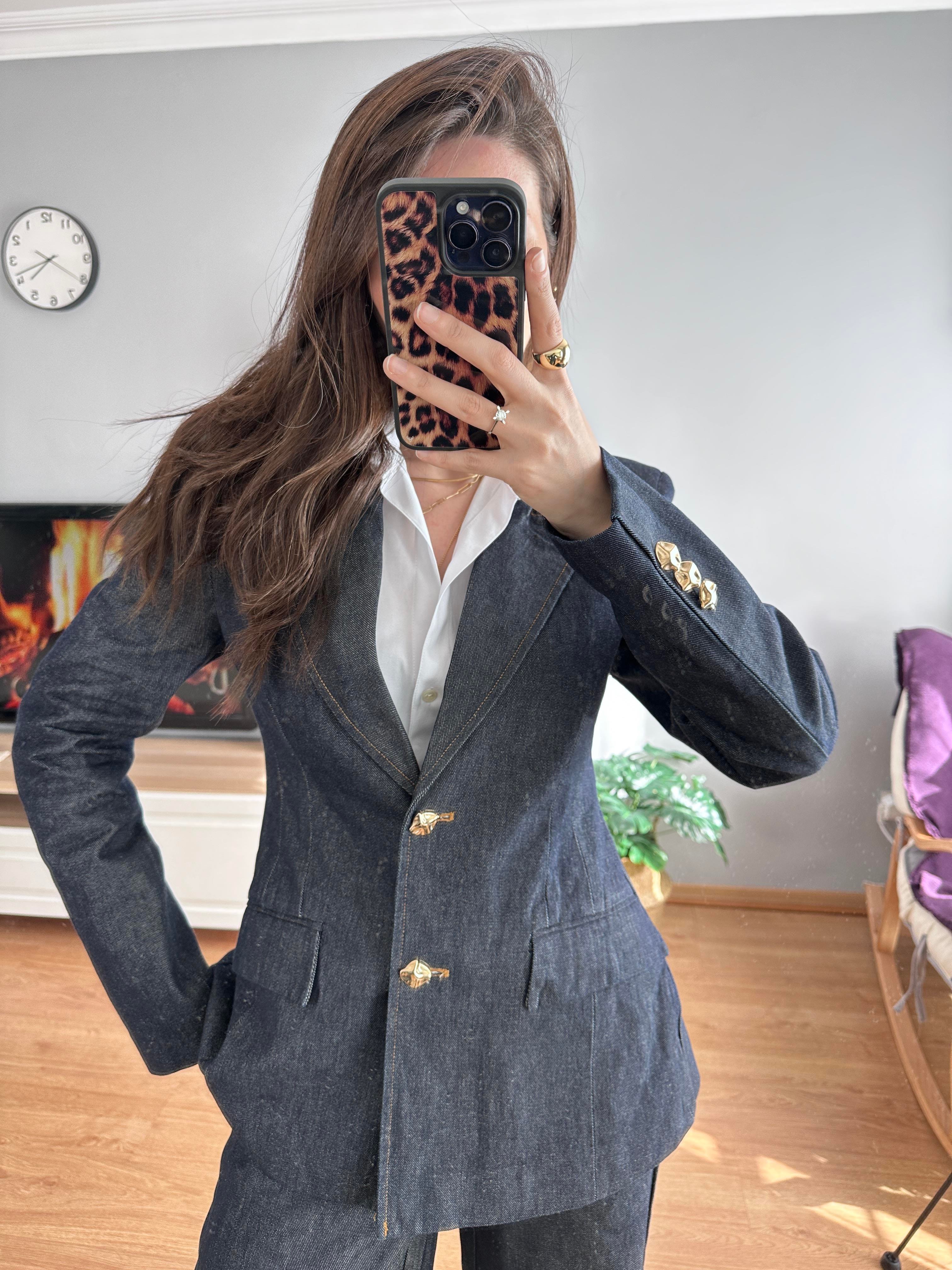 Fit Kesim Denim Ceket 