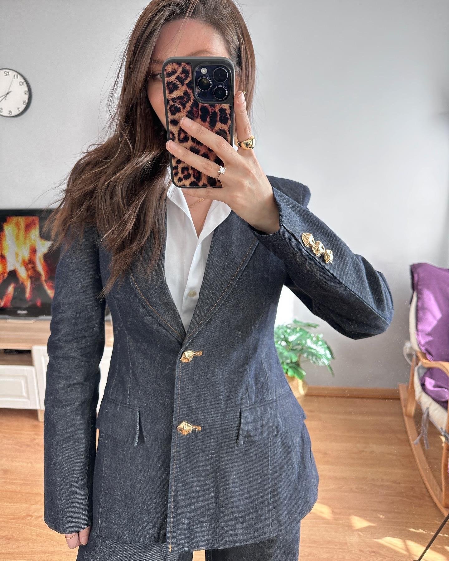 Fit Kesim Denim Ceket 