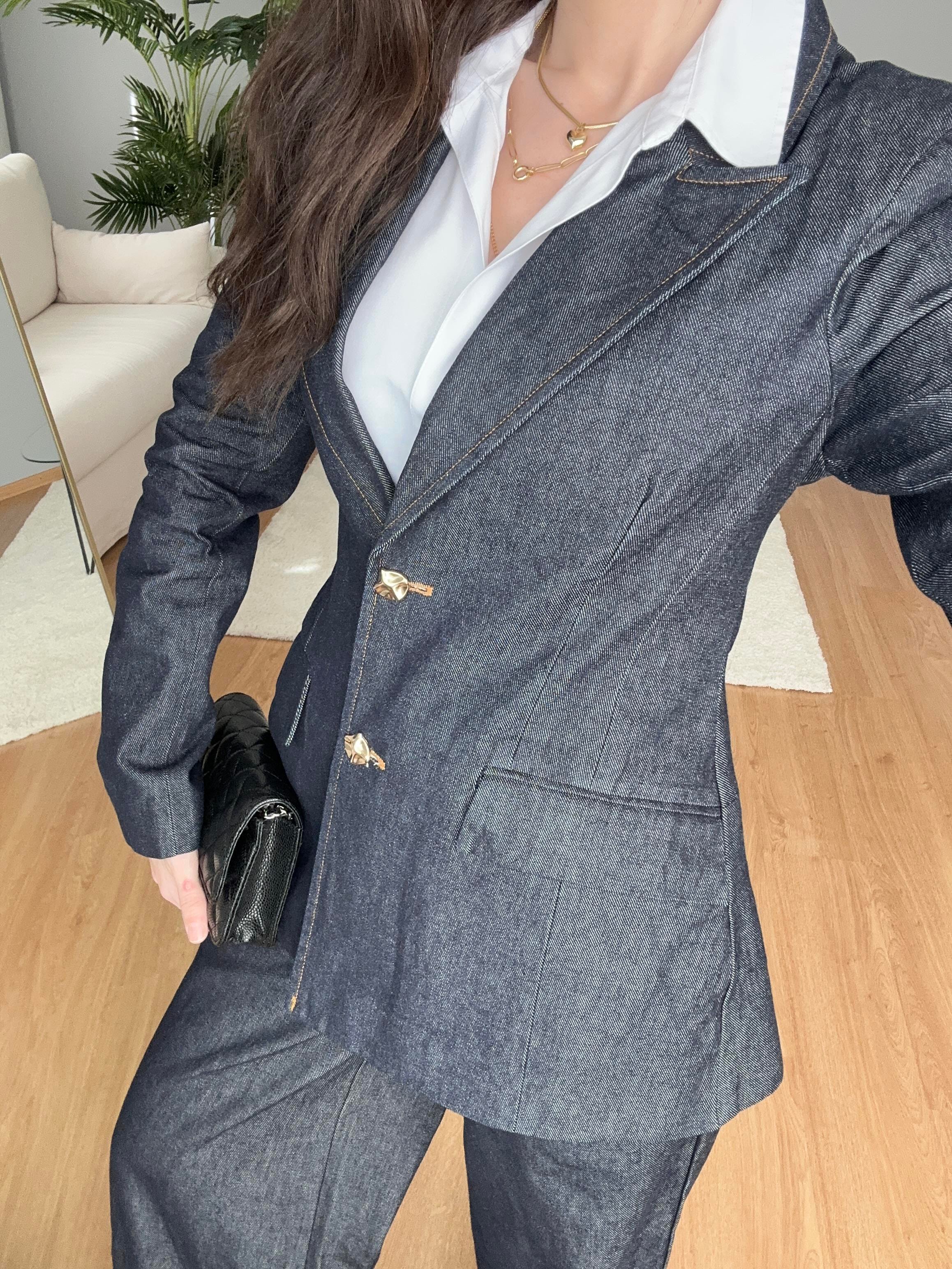 Fit Kesim Denim Ceket 
