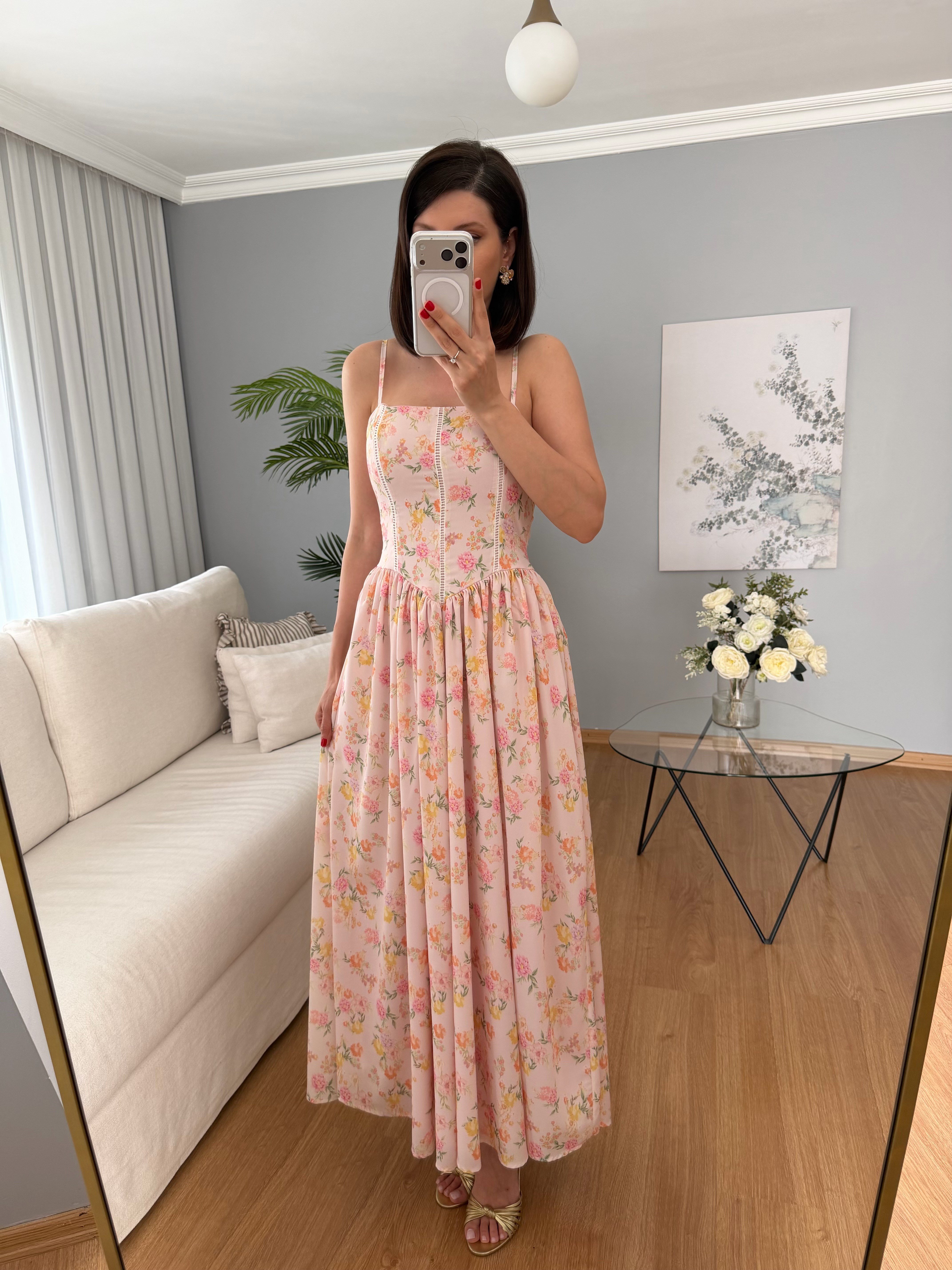Grace Mini Çiçek Desenli Elbise 