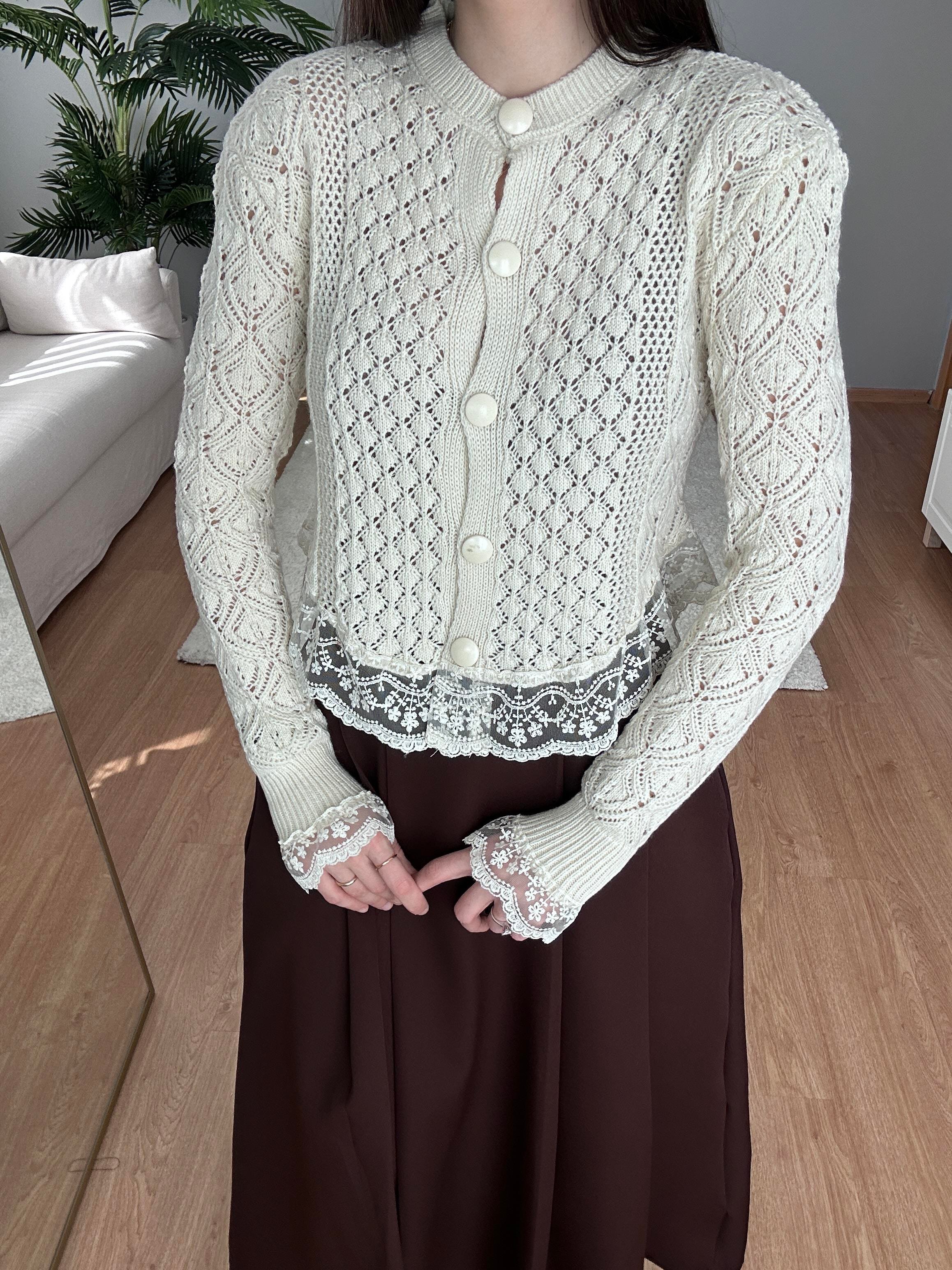 Güpür Detaylı Hırka