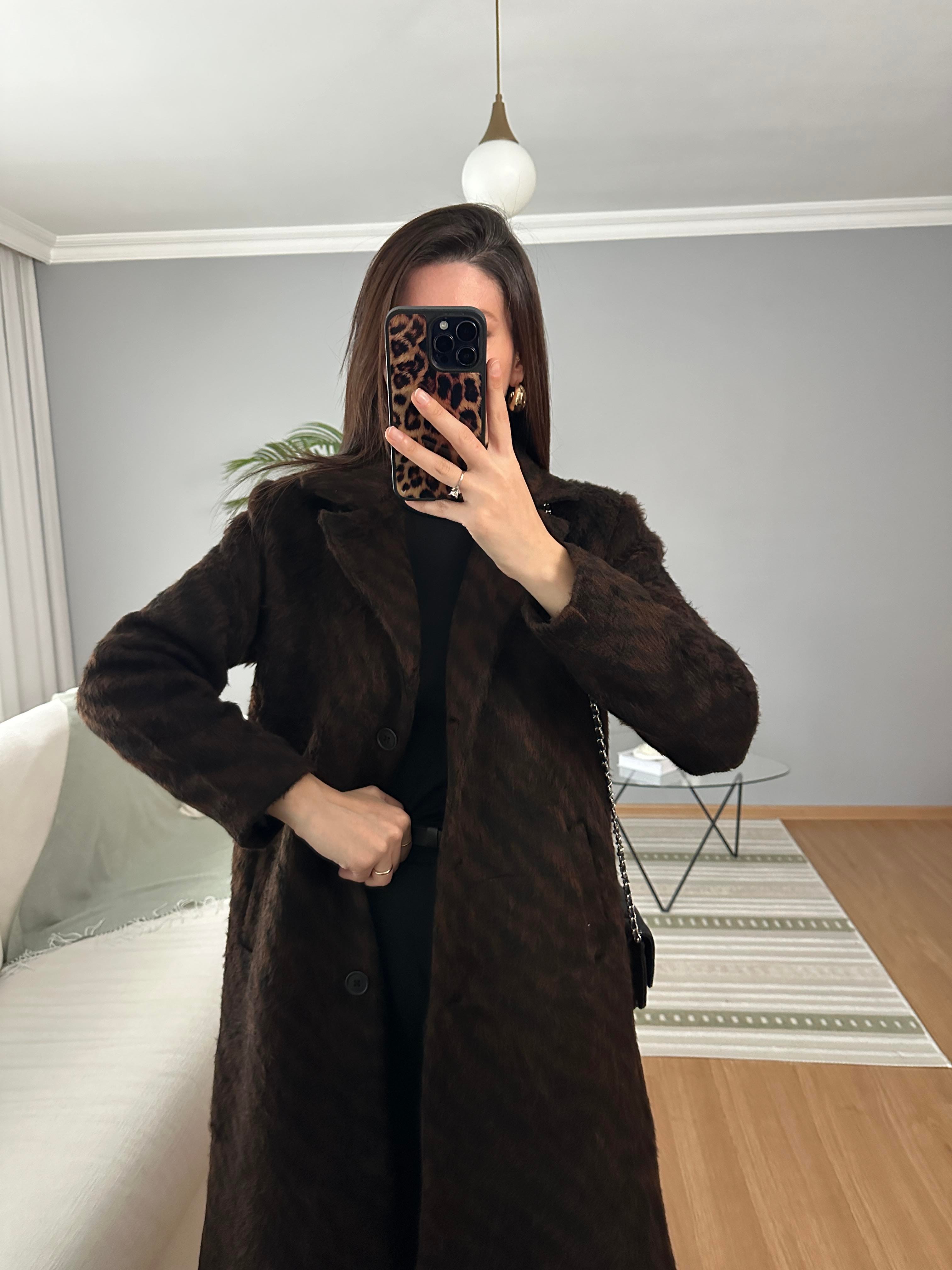 Kahve Desenli Tusla Kaban