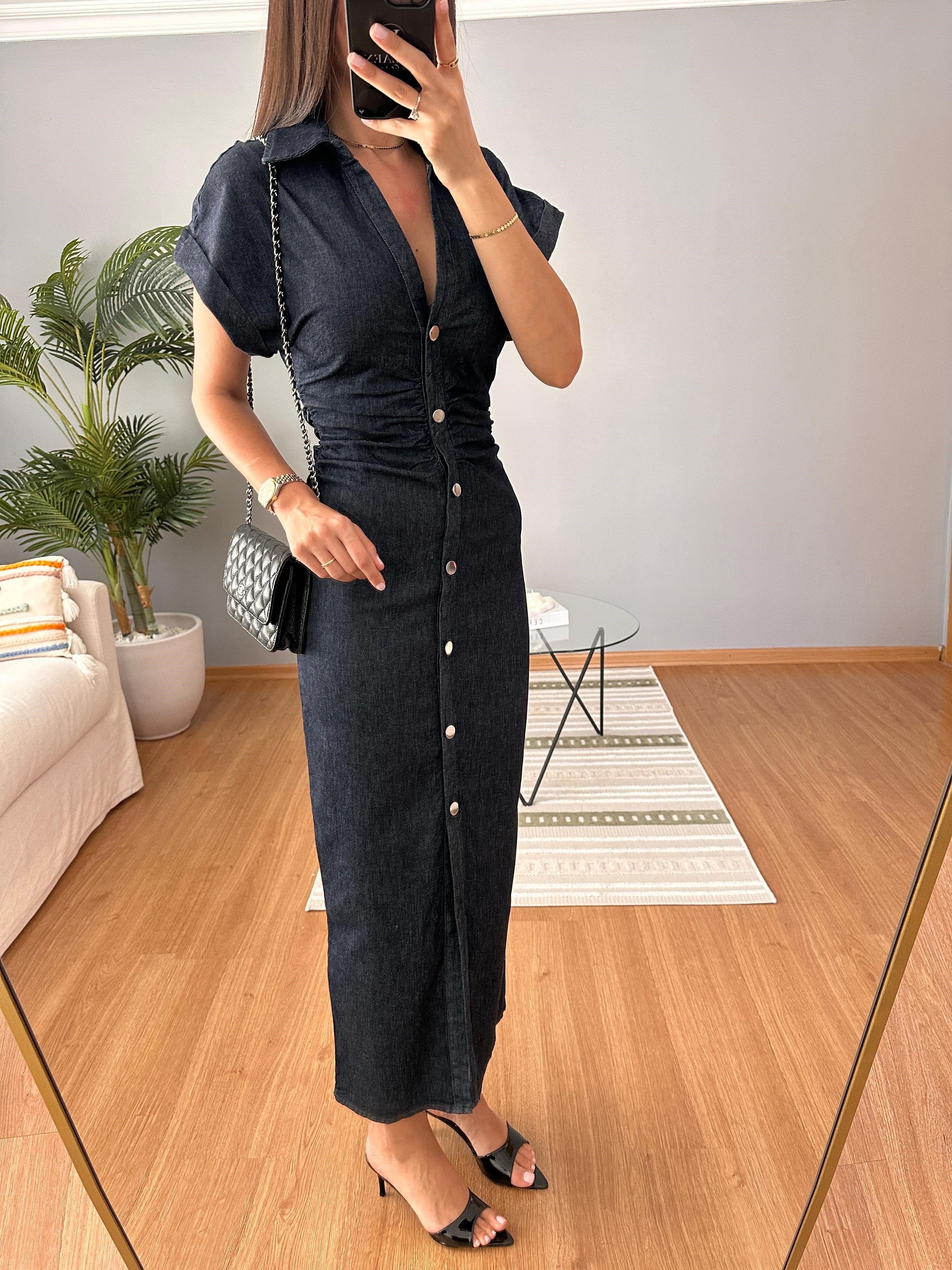 Katerin Denim Elbise