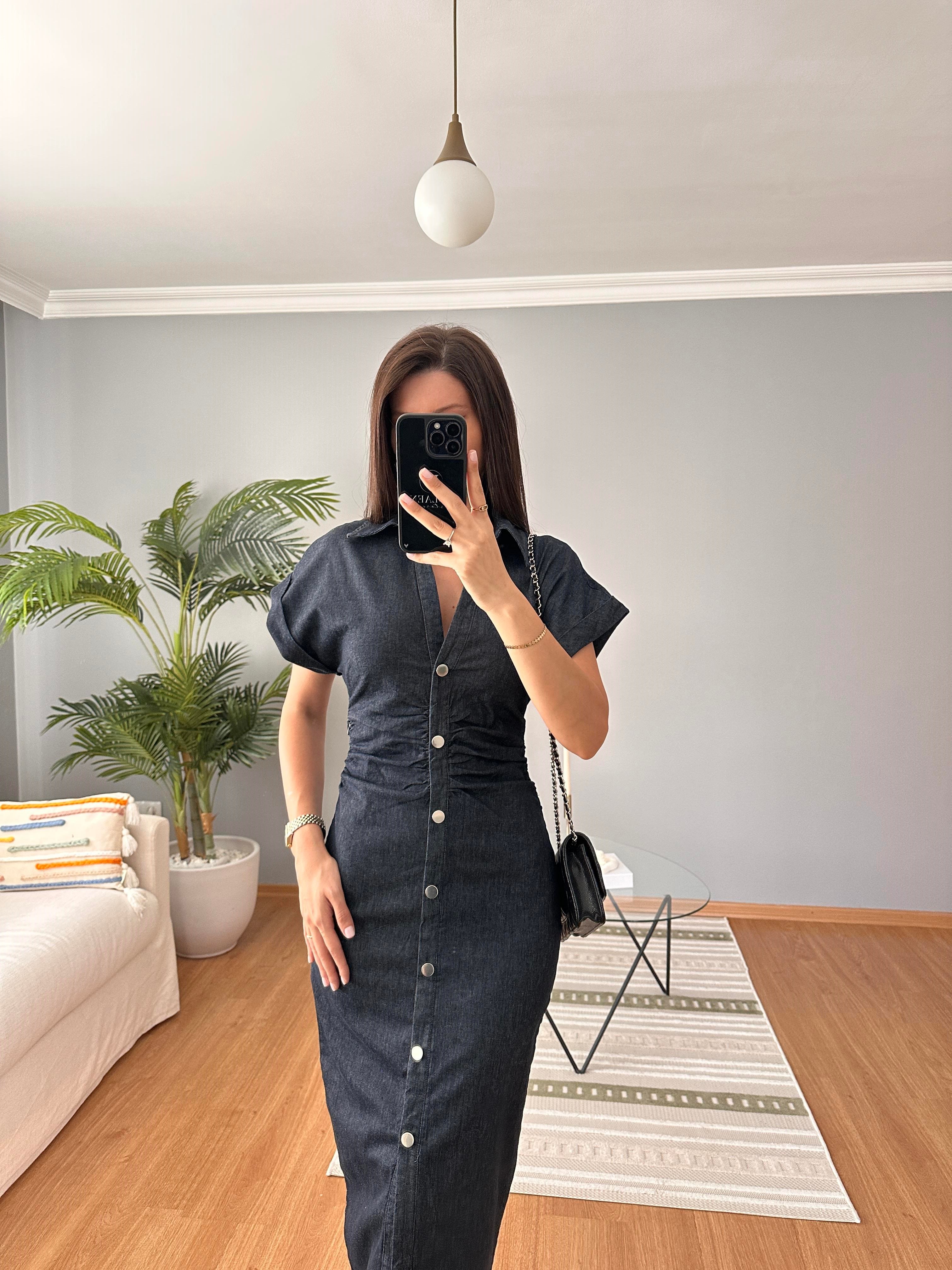 Katerin Denim Elbise