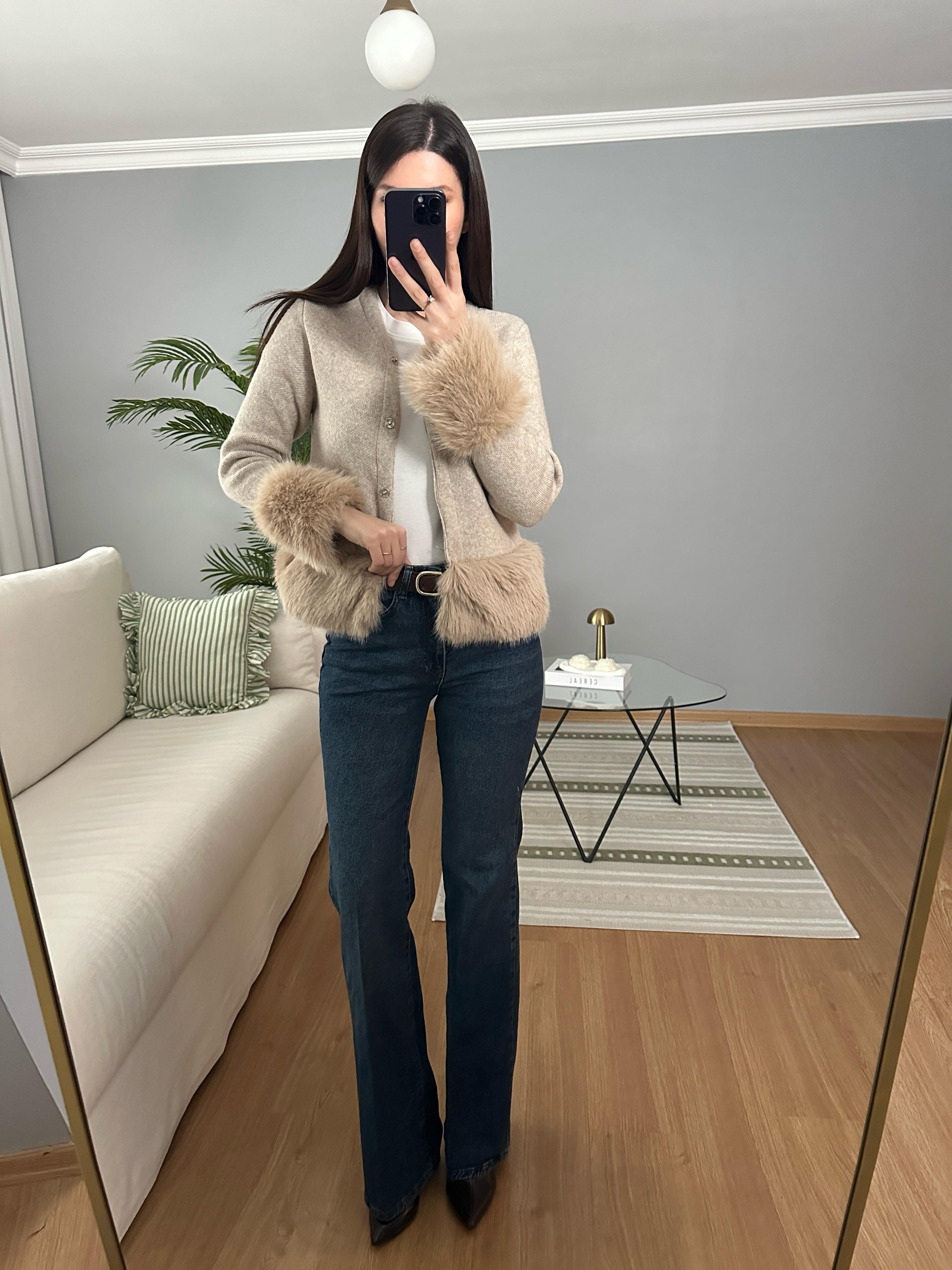Kemerli Flare Kesim Jean