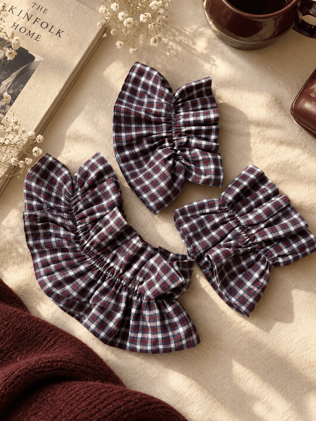 Kırmızı Ekoseli Miu Set