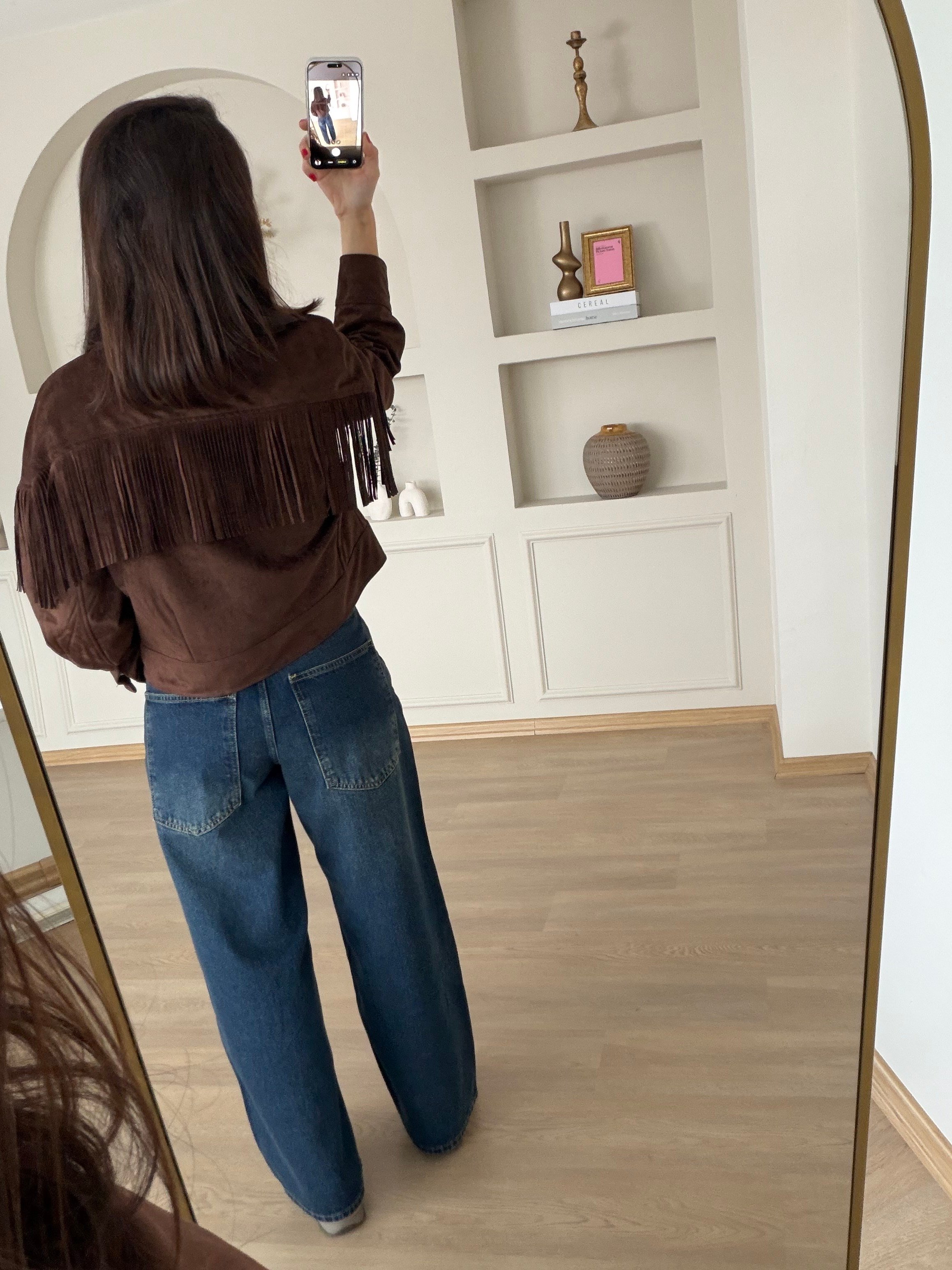 Koyu Yıkama Baggy Jean  