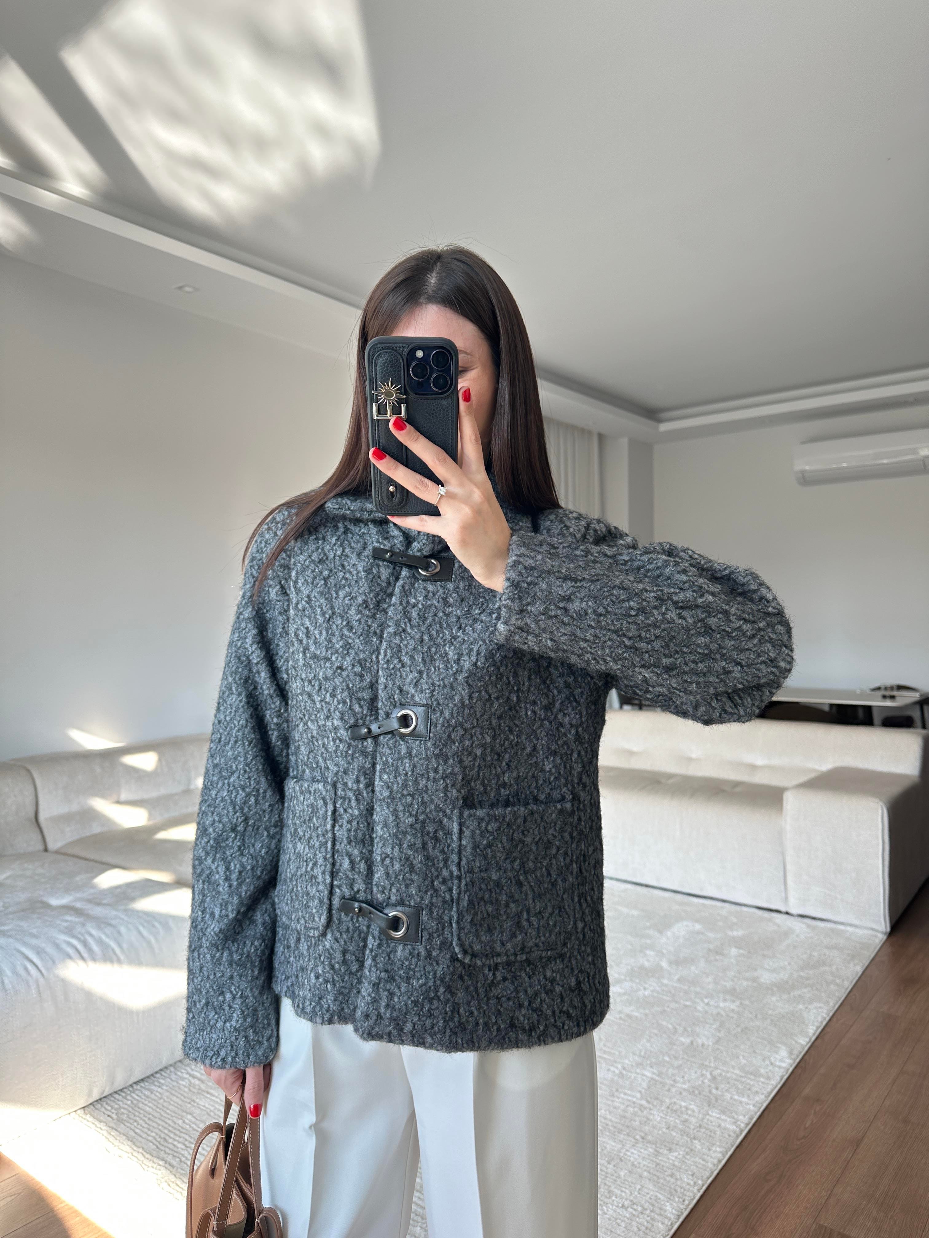 Lana Füme Yün Ceket 