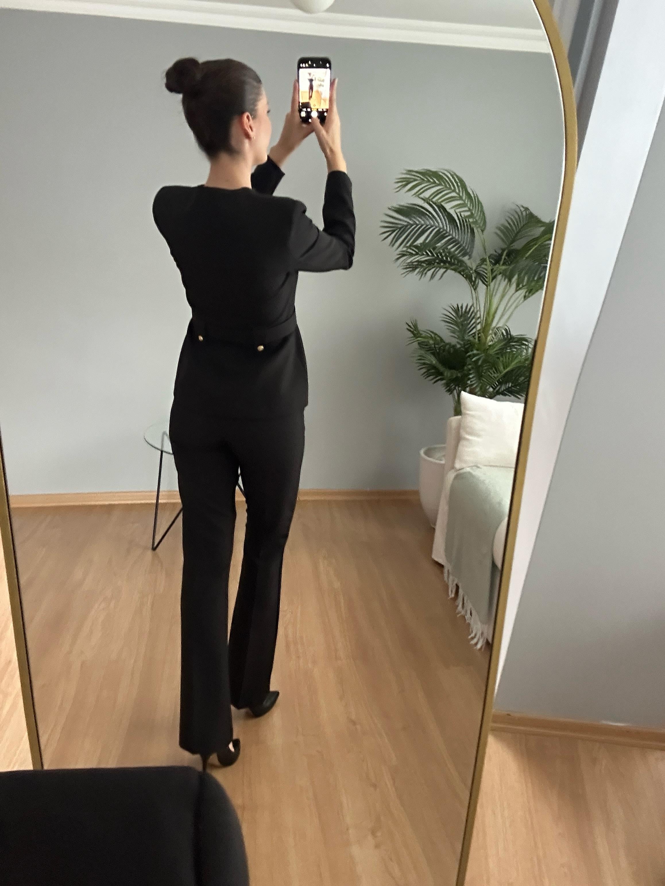 Lili Siyah Kemerli Premium Takım