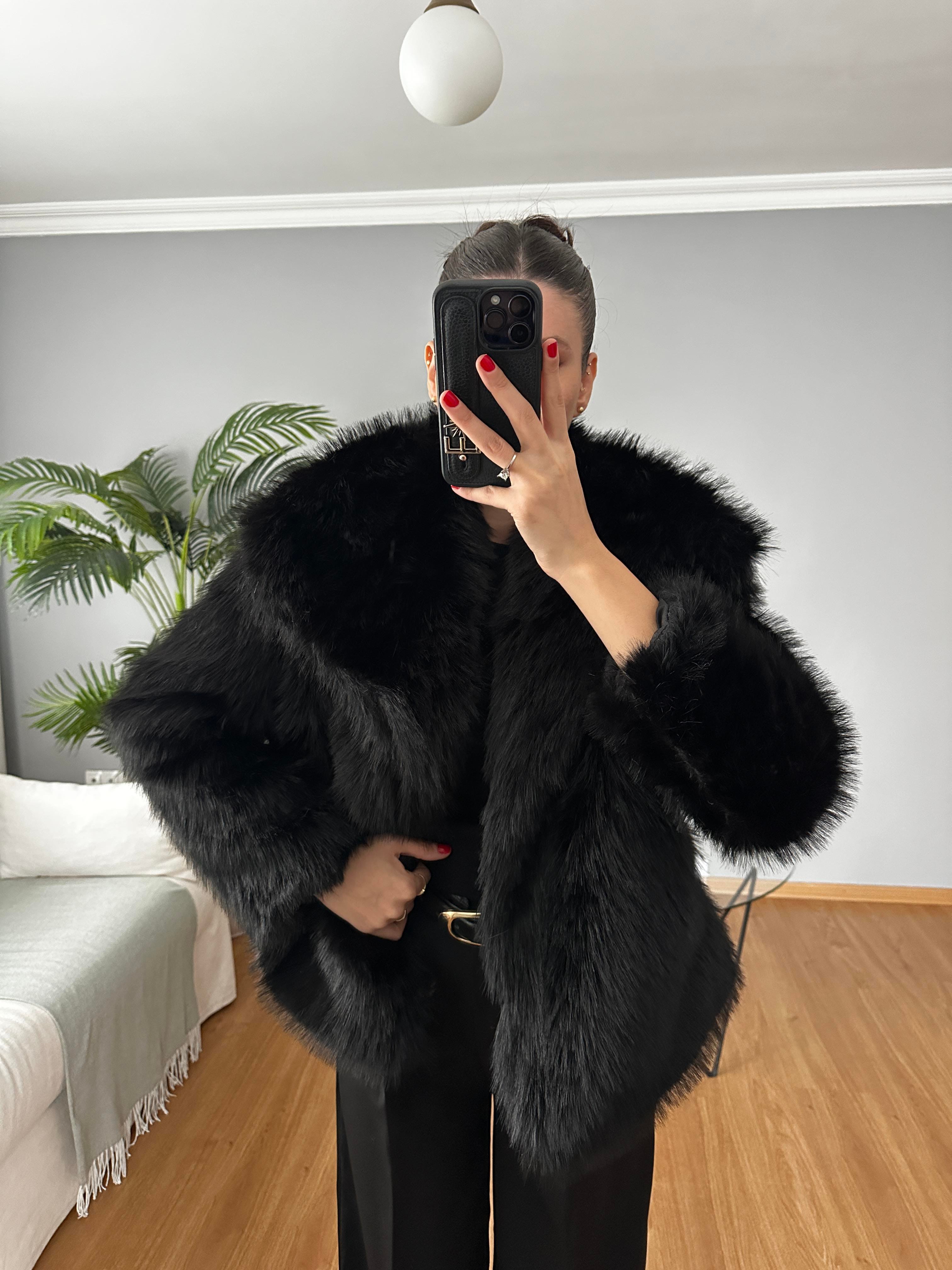 Lina Siyah Renk Kürk