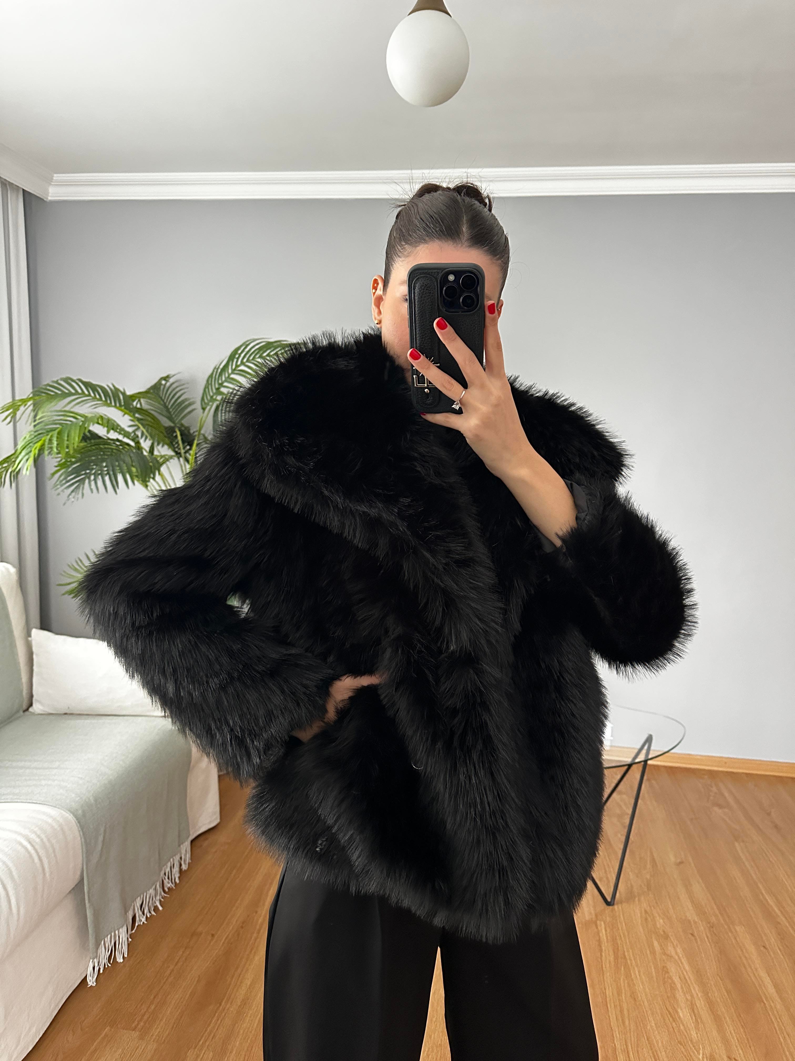 Lina Siyah Renk Kürk