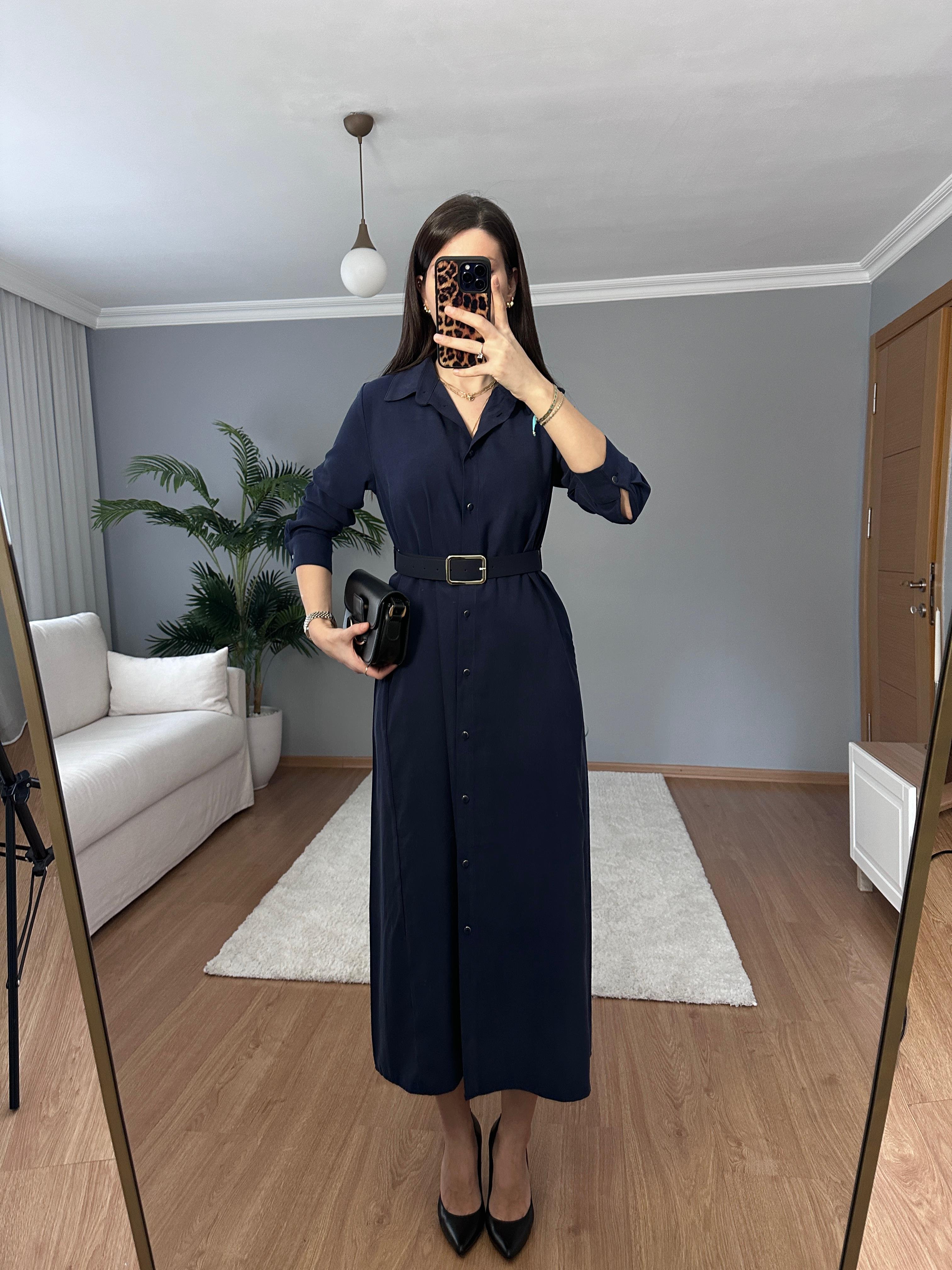 Maria Lacivert Modal Elbise