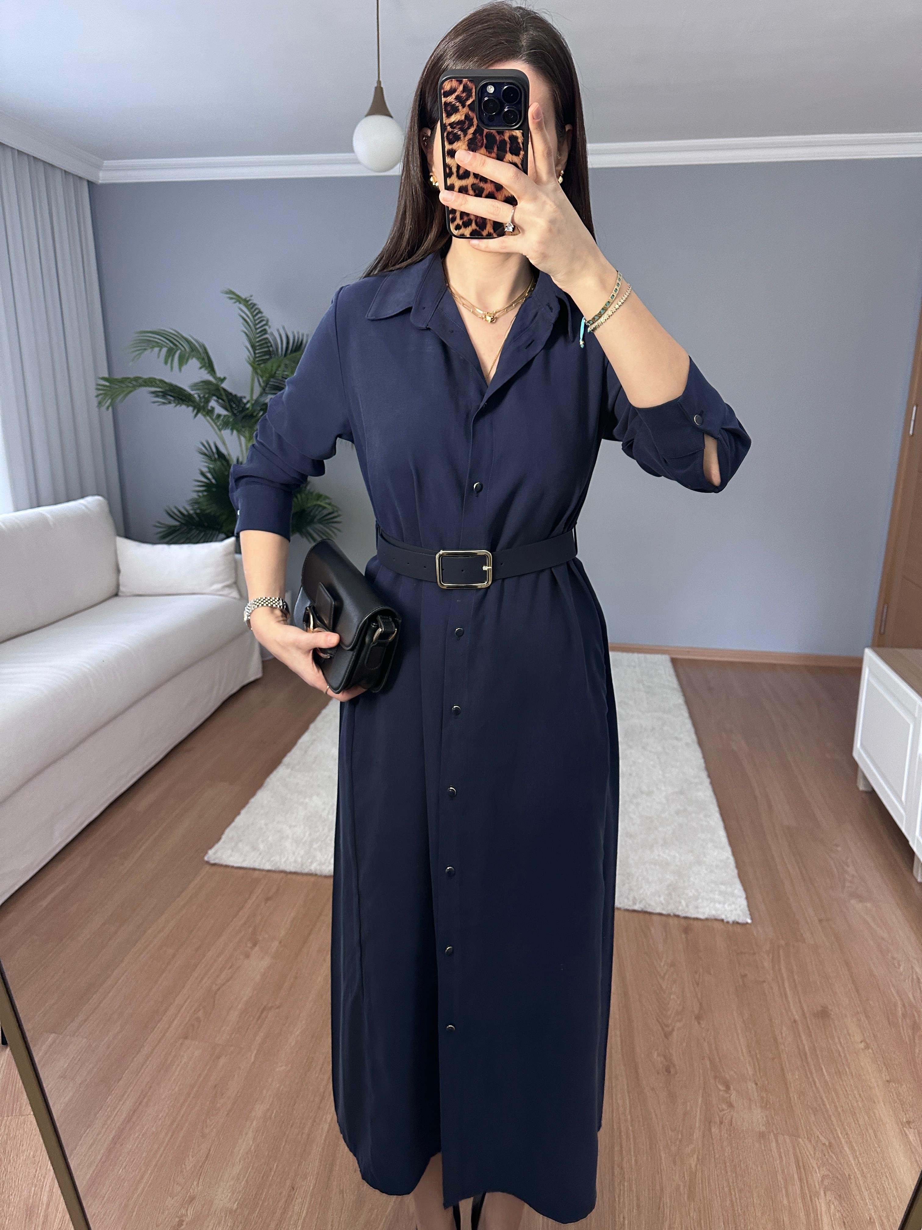 Maria Lacivert Modal Elbise