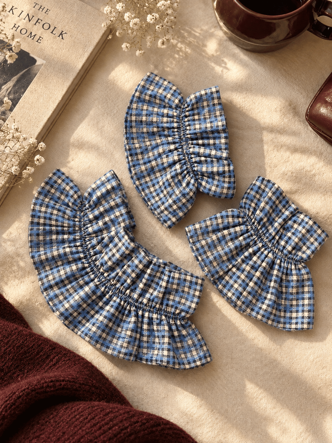 Mavi Ekoseli Miu Set