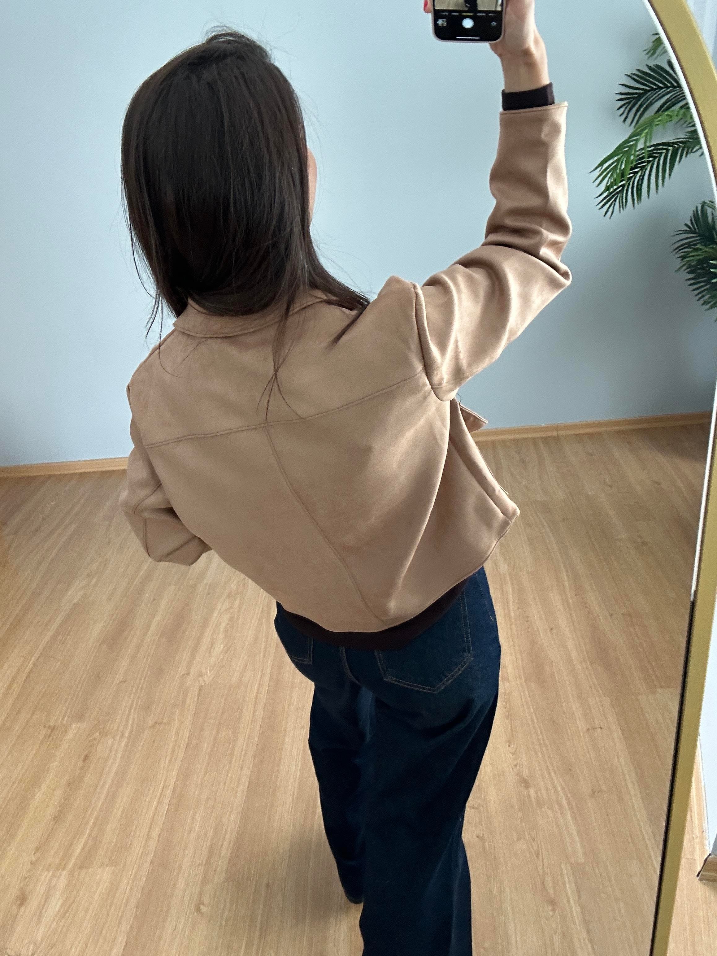 Nora Camel Süet Ceket 