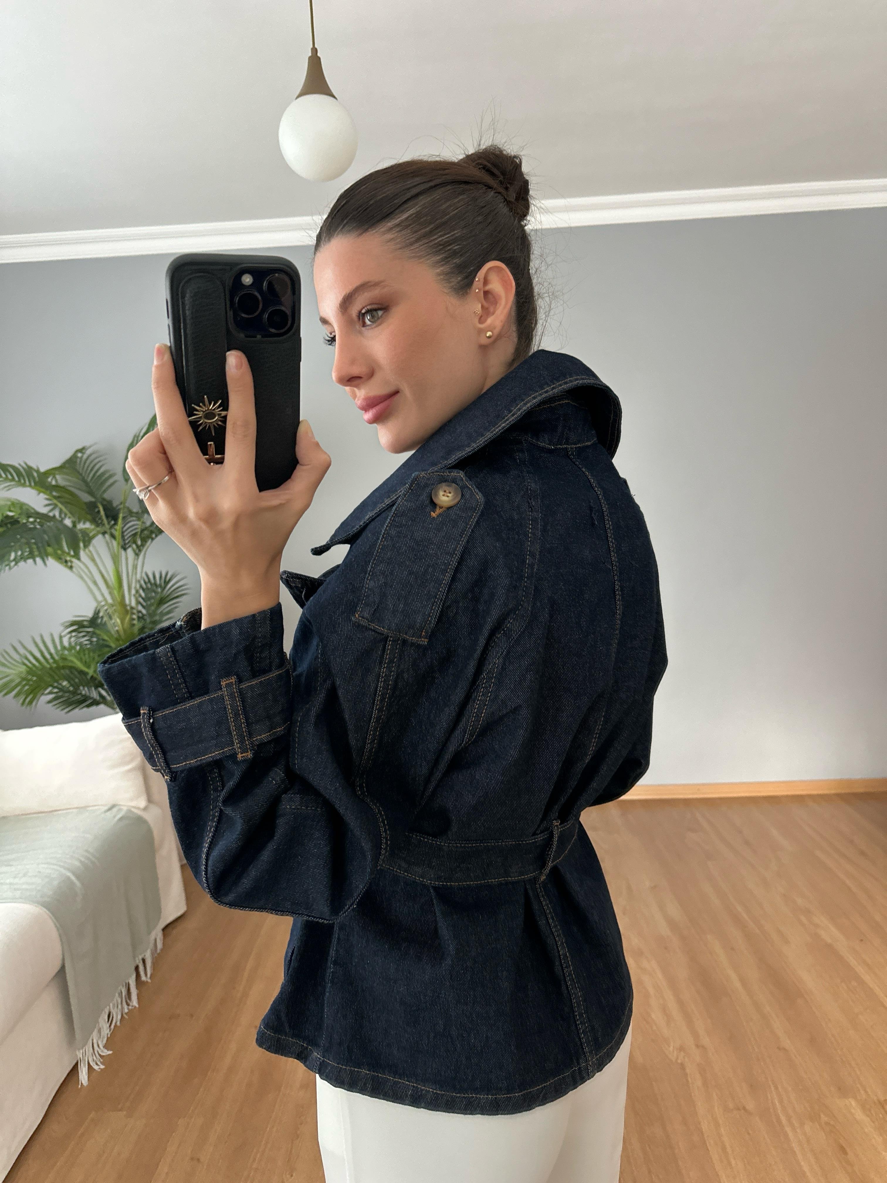 Notte Kuşaklı Denim Ceket 