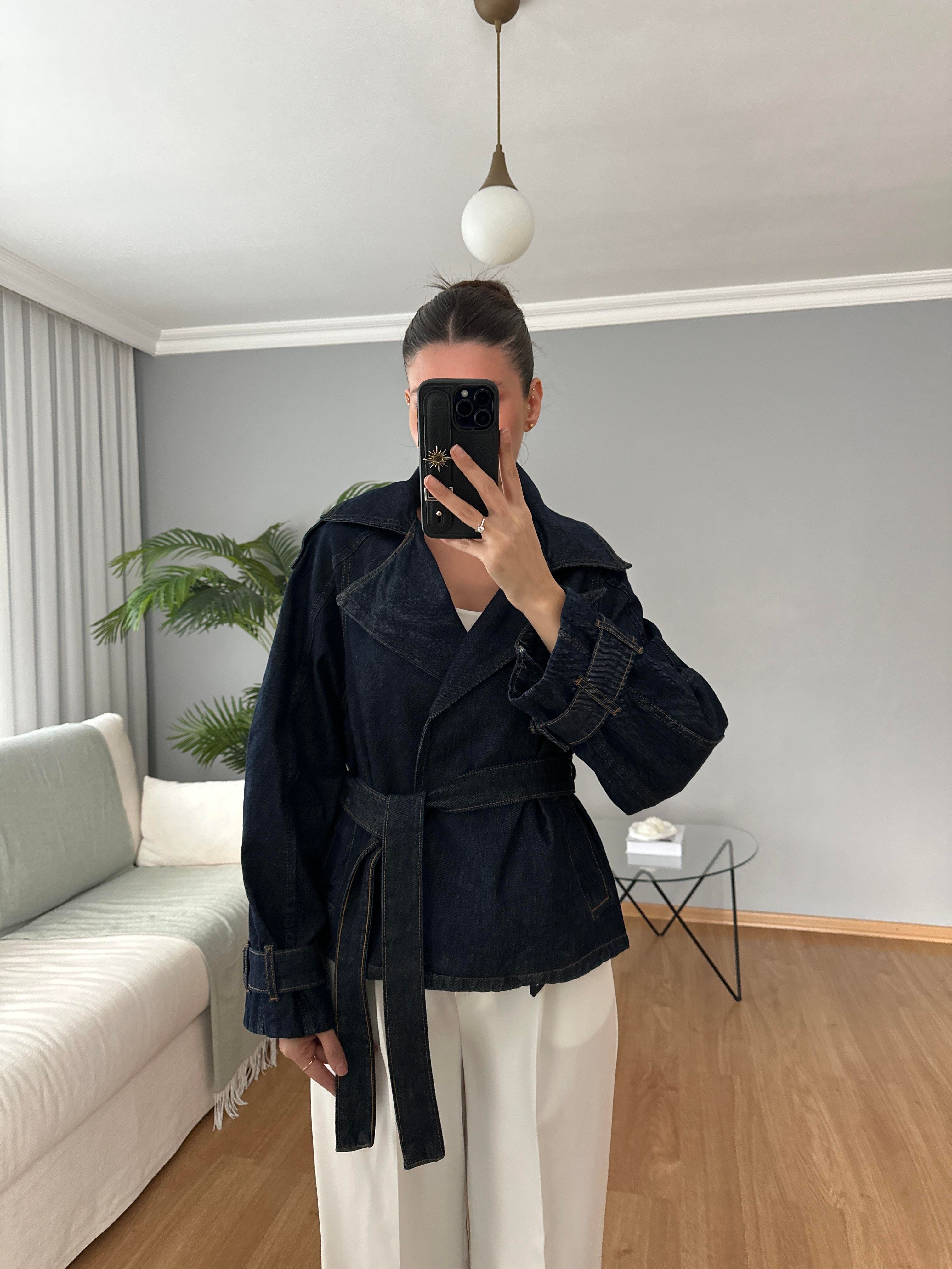 Notte Kuşaklı Denim Ceket 
