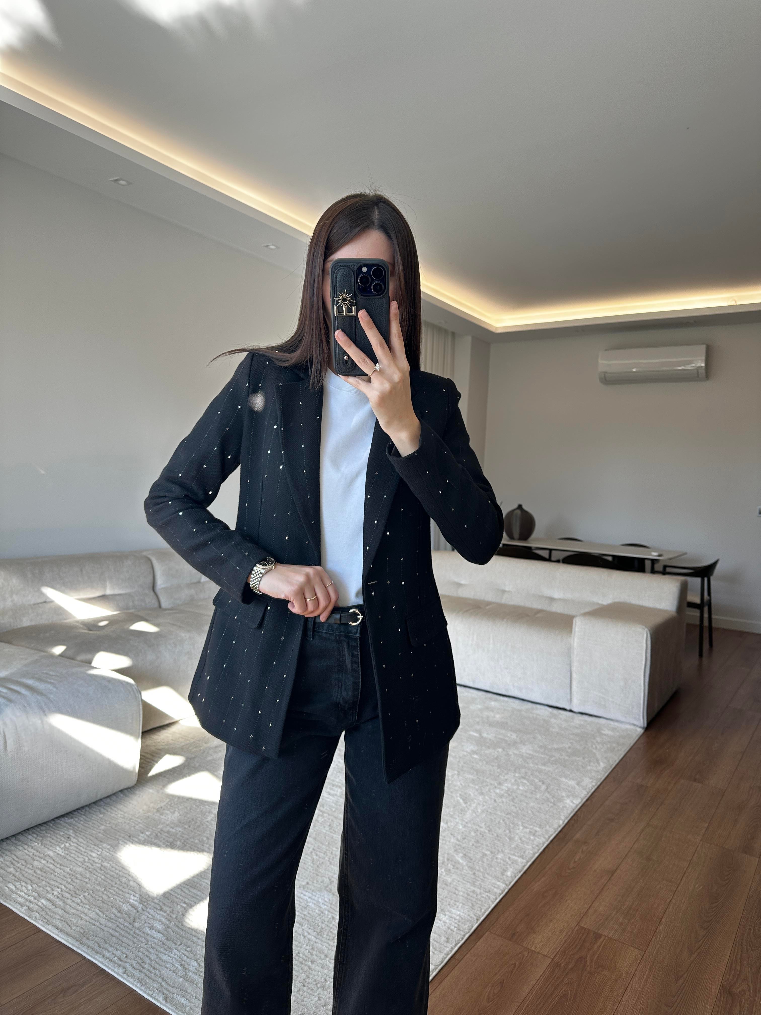 Parıltılı Payet Ceket 