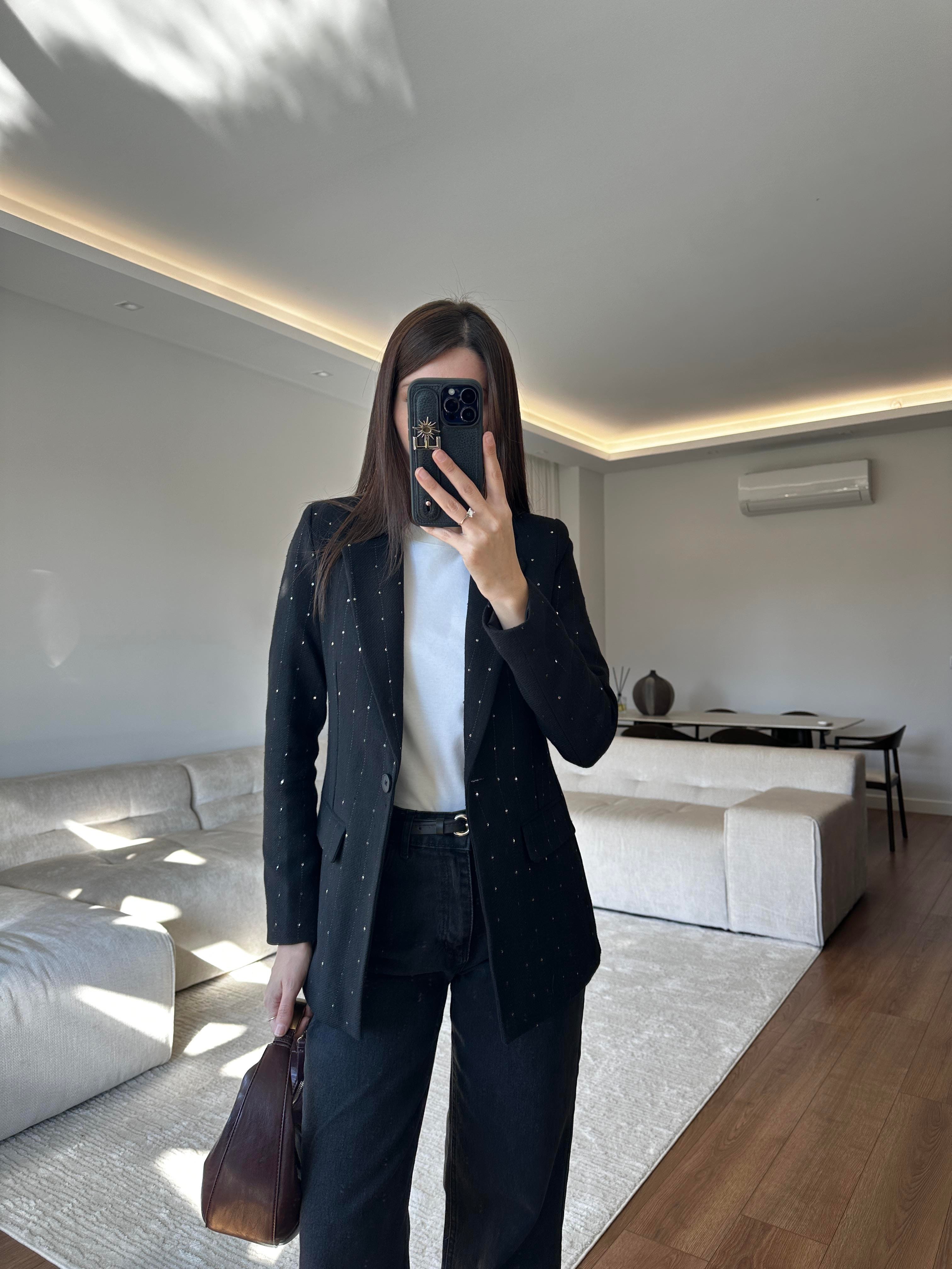 Parıltılı Payet Ceket 