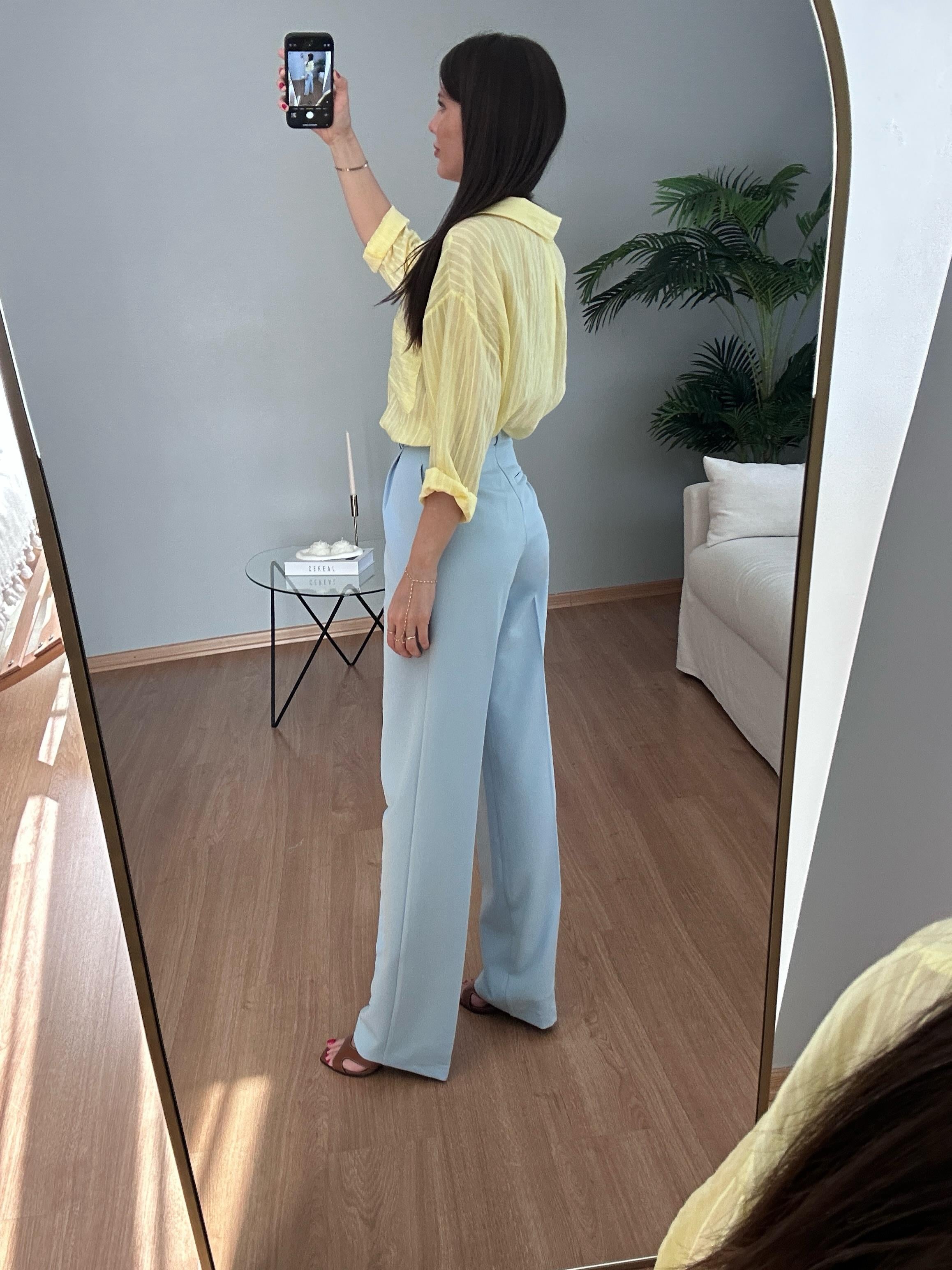 Pastel Mavi Palazzo 