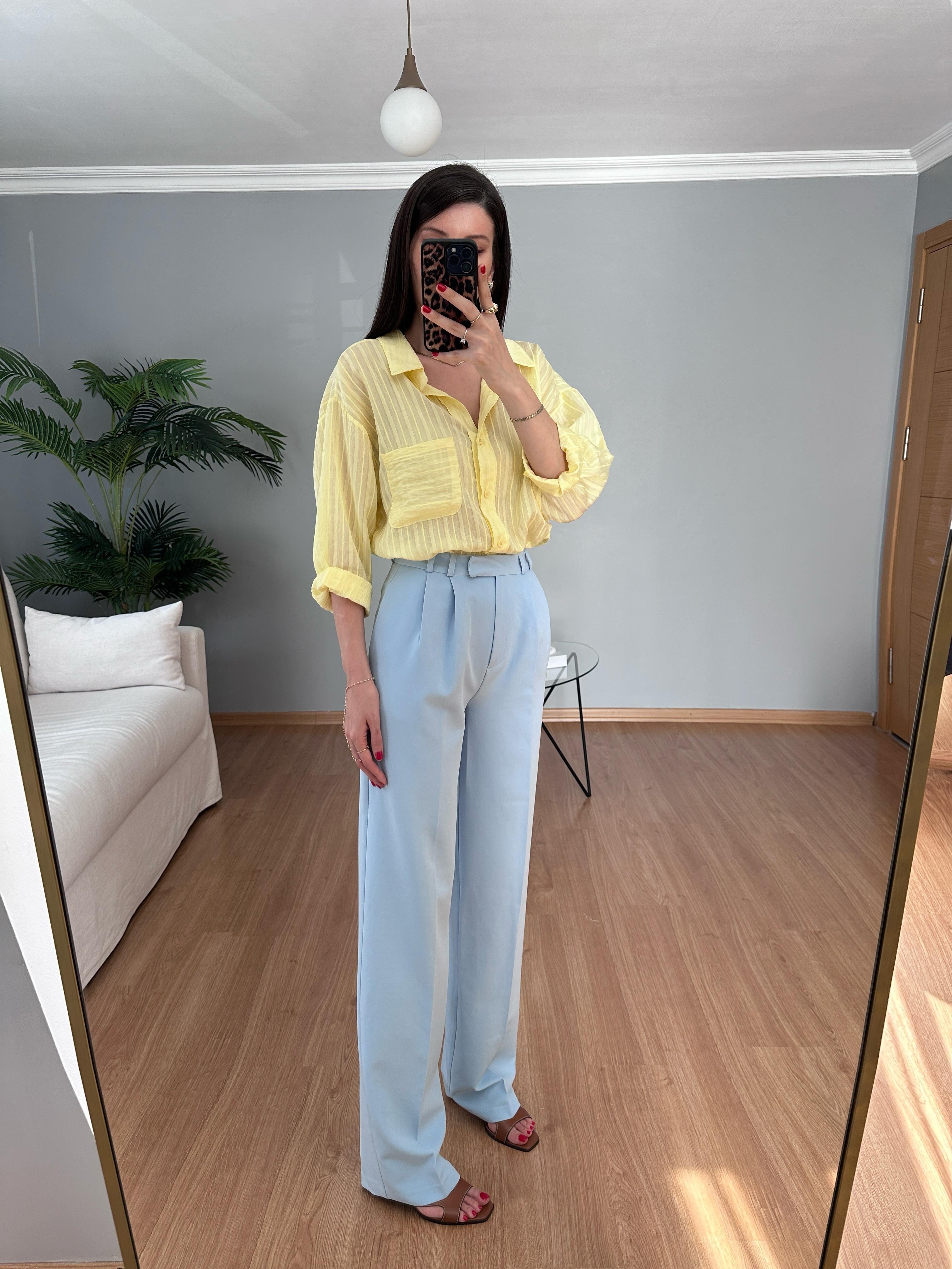 Pastel Mavi Palazzo 