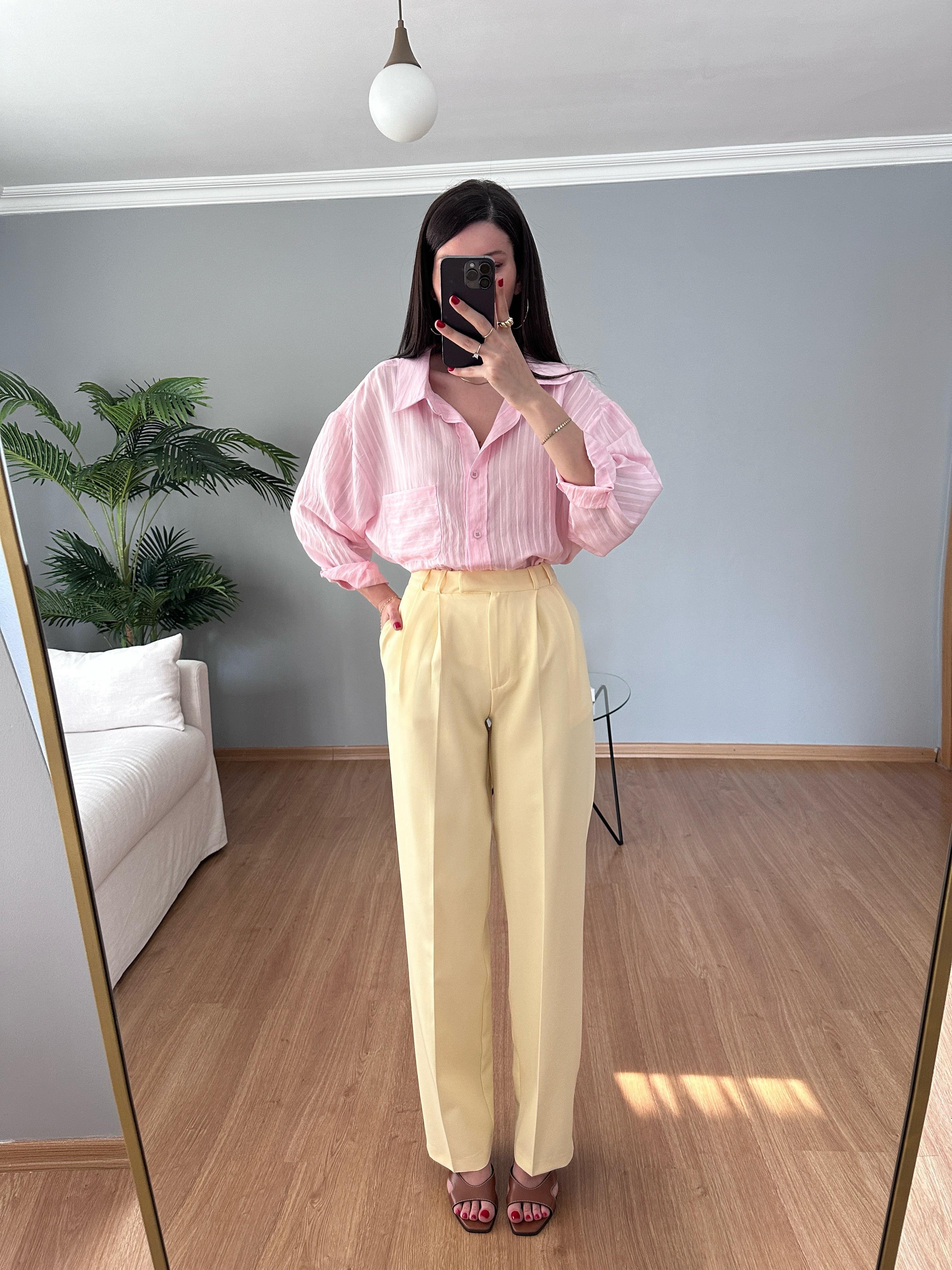 Pastel Sarı Palazzo 