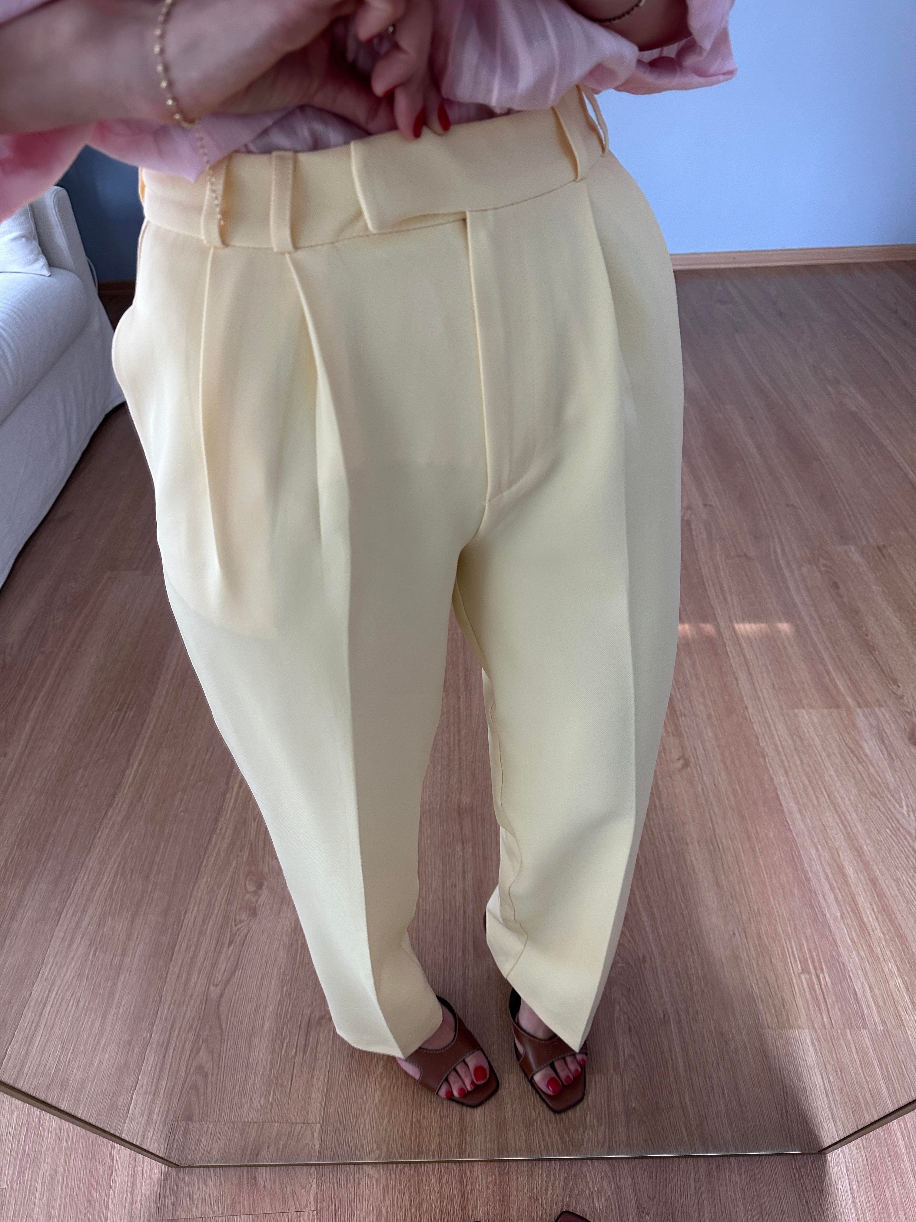 Pastel Sarı Palazzo 