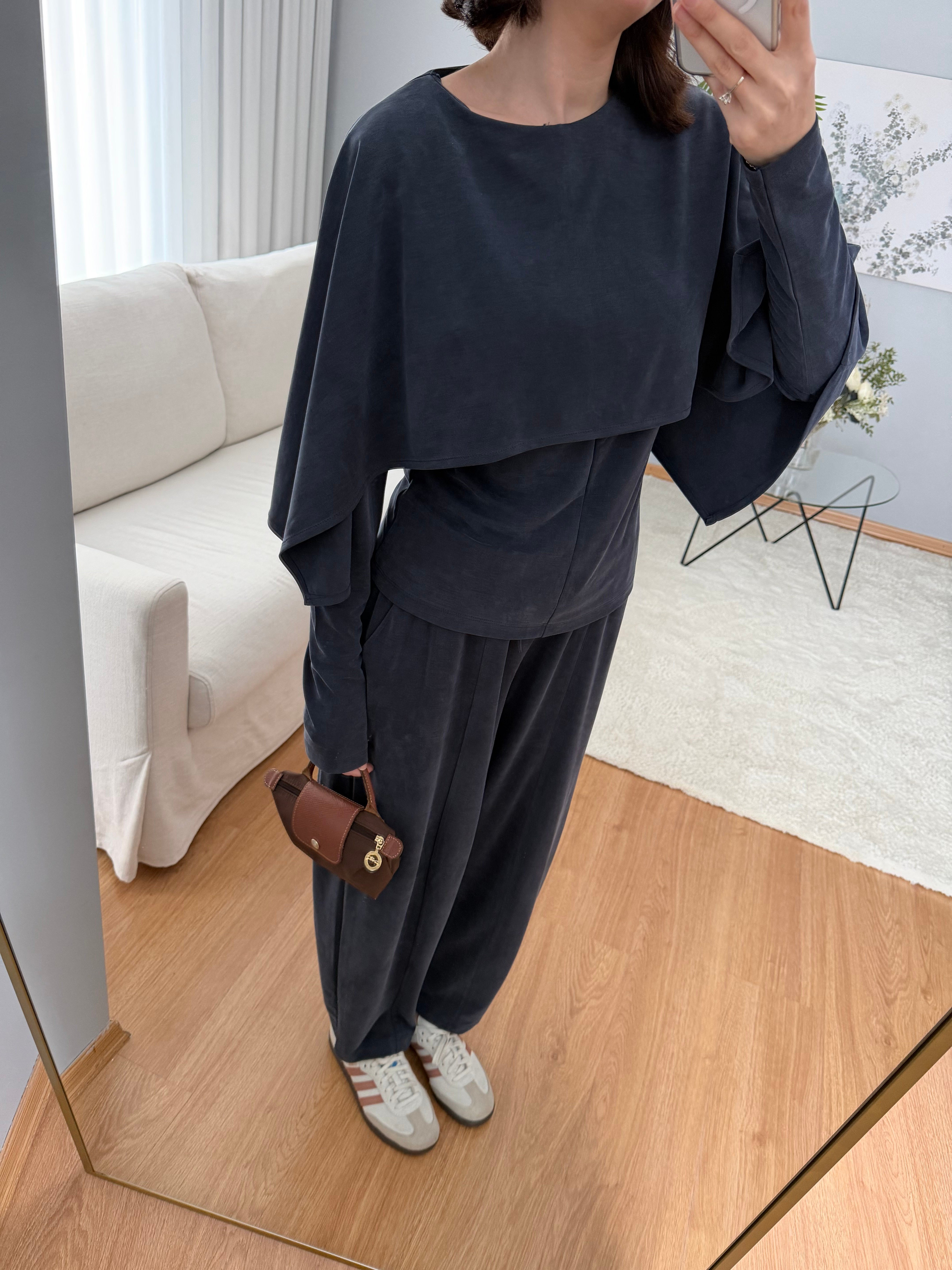 Pelerin Model Lacivet Modal Takım