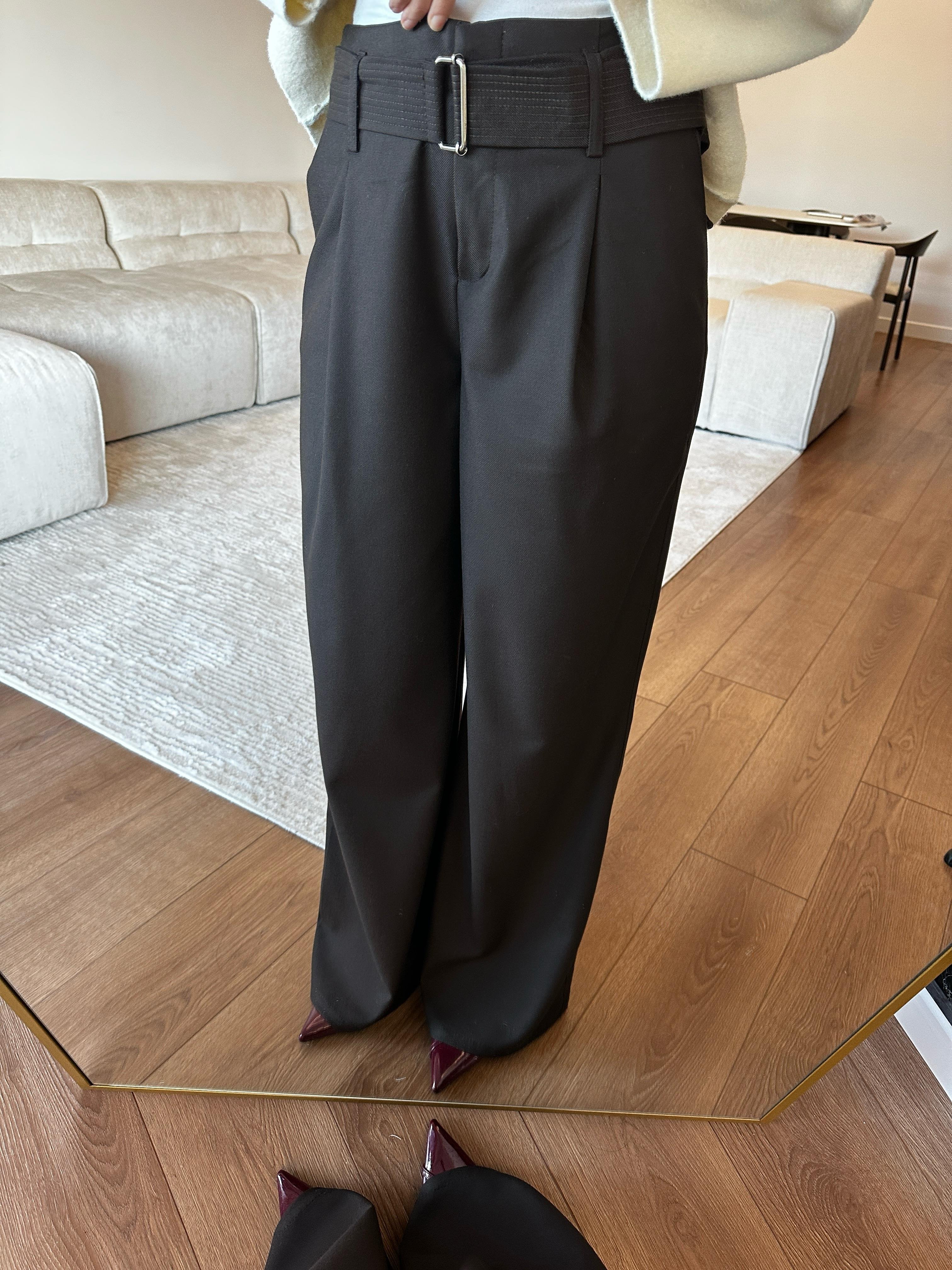 Premium Kemerli Kahve Palazzo