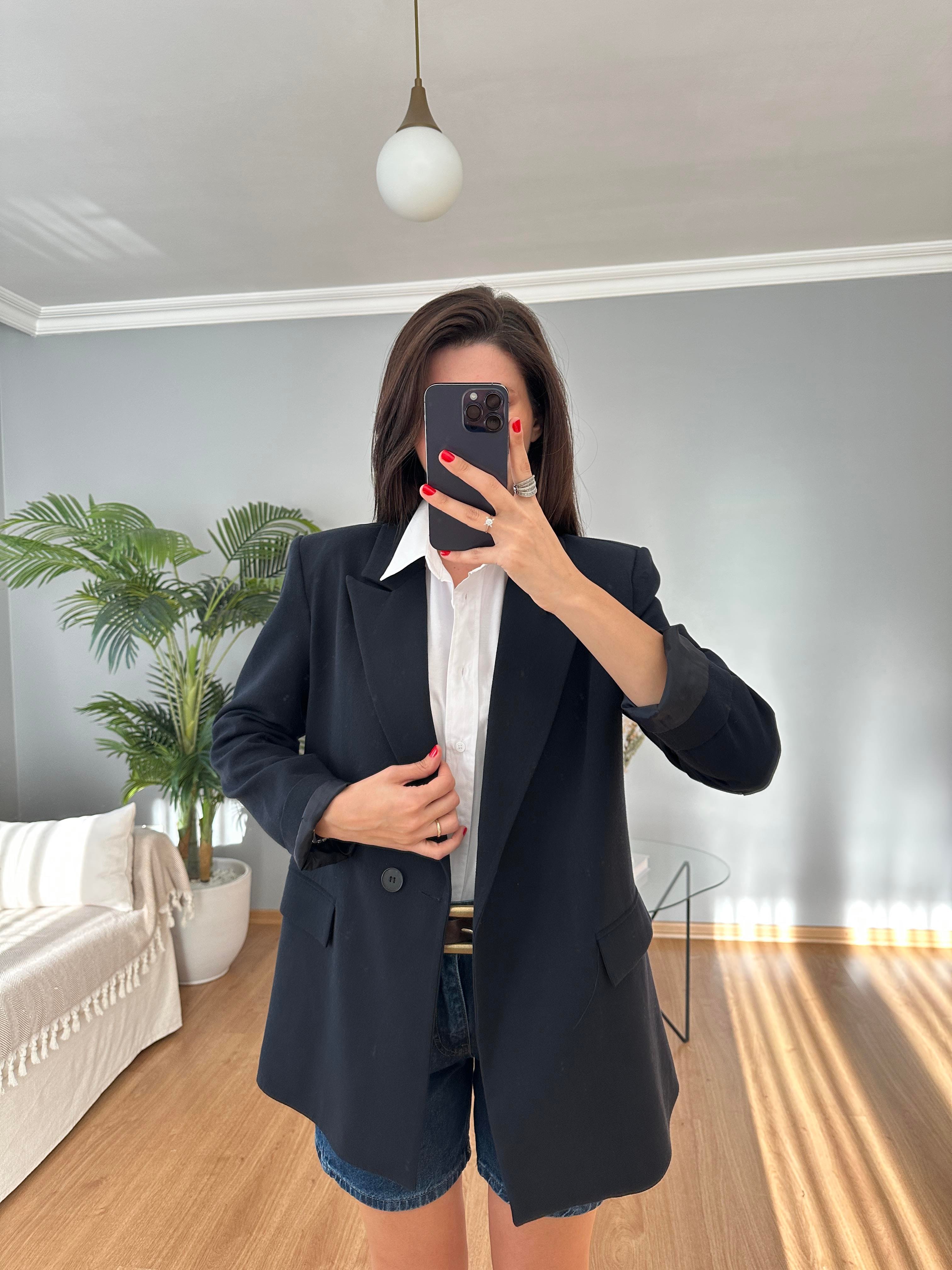 Premium Lacivert Blazer
