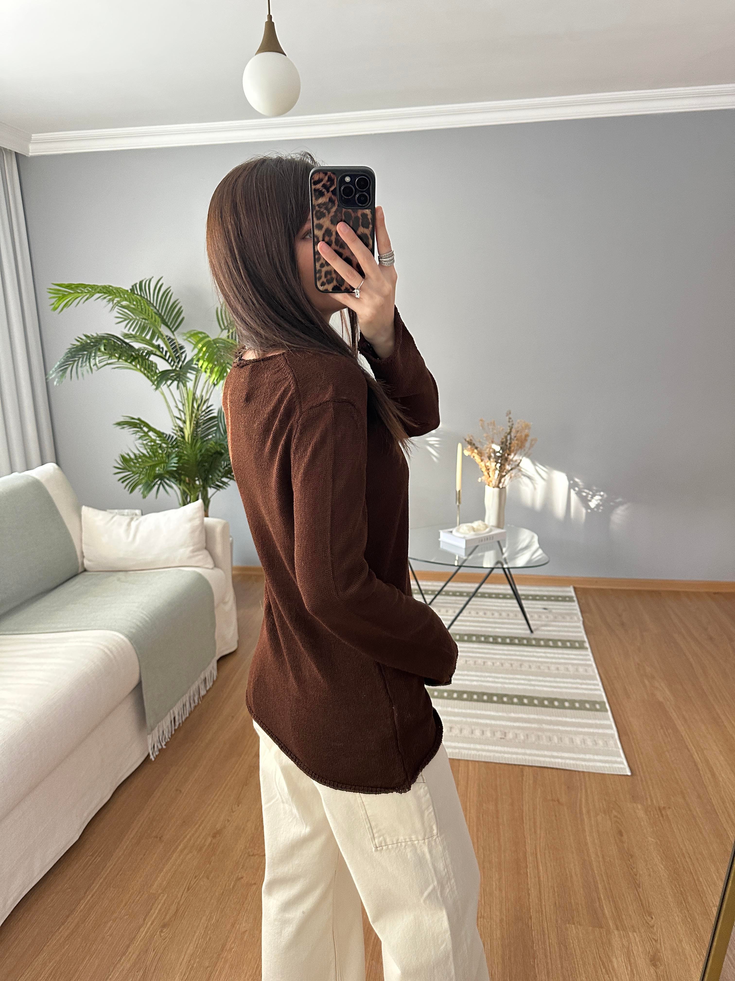 Premium Marka Kahve Merserize Triko