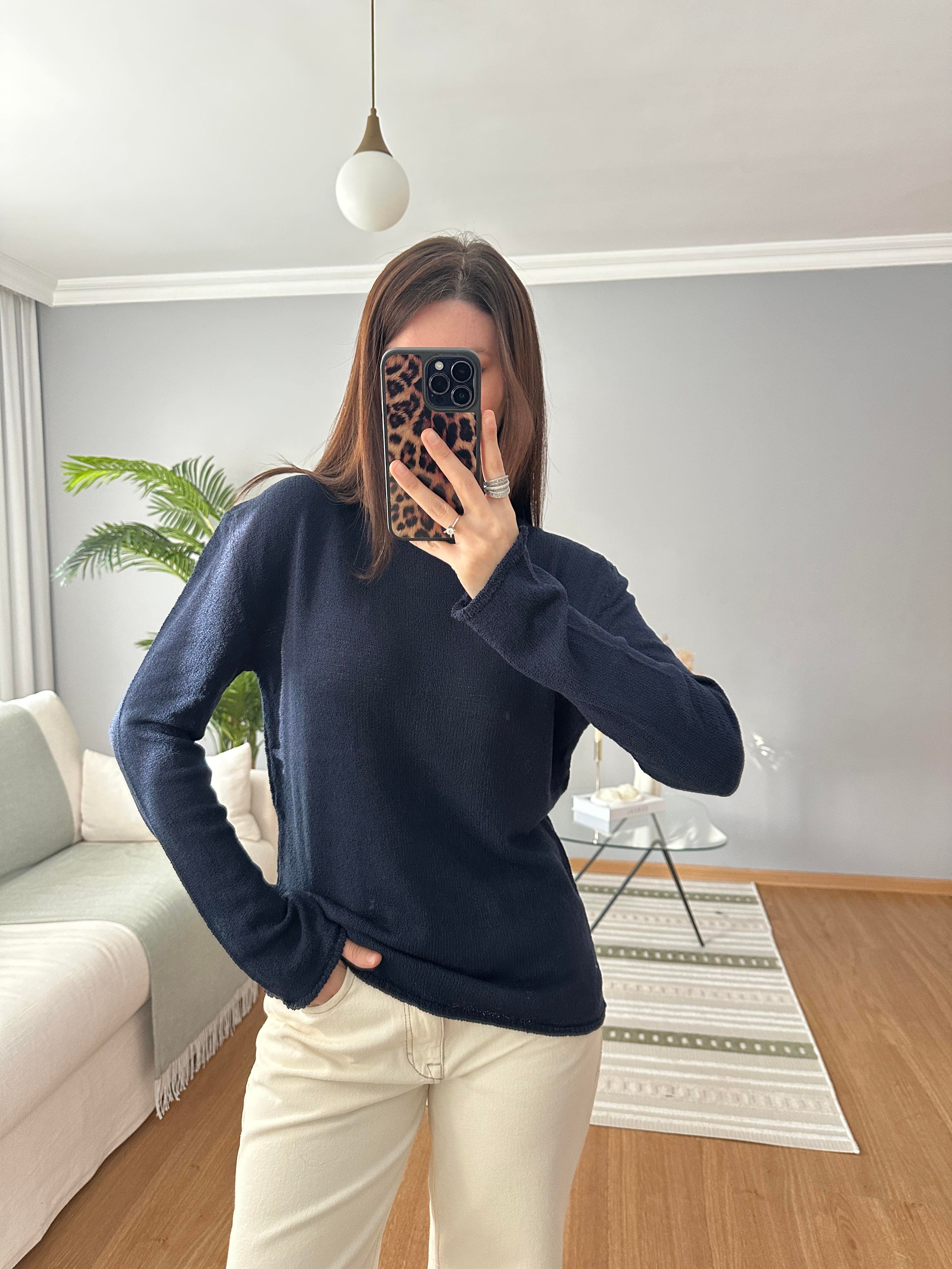 Premium Marka Lacivert Merserize Triko