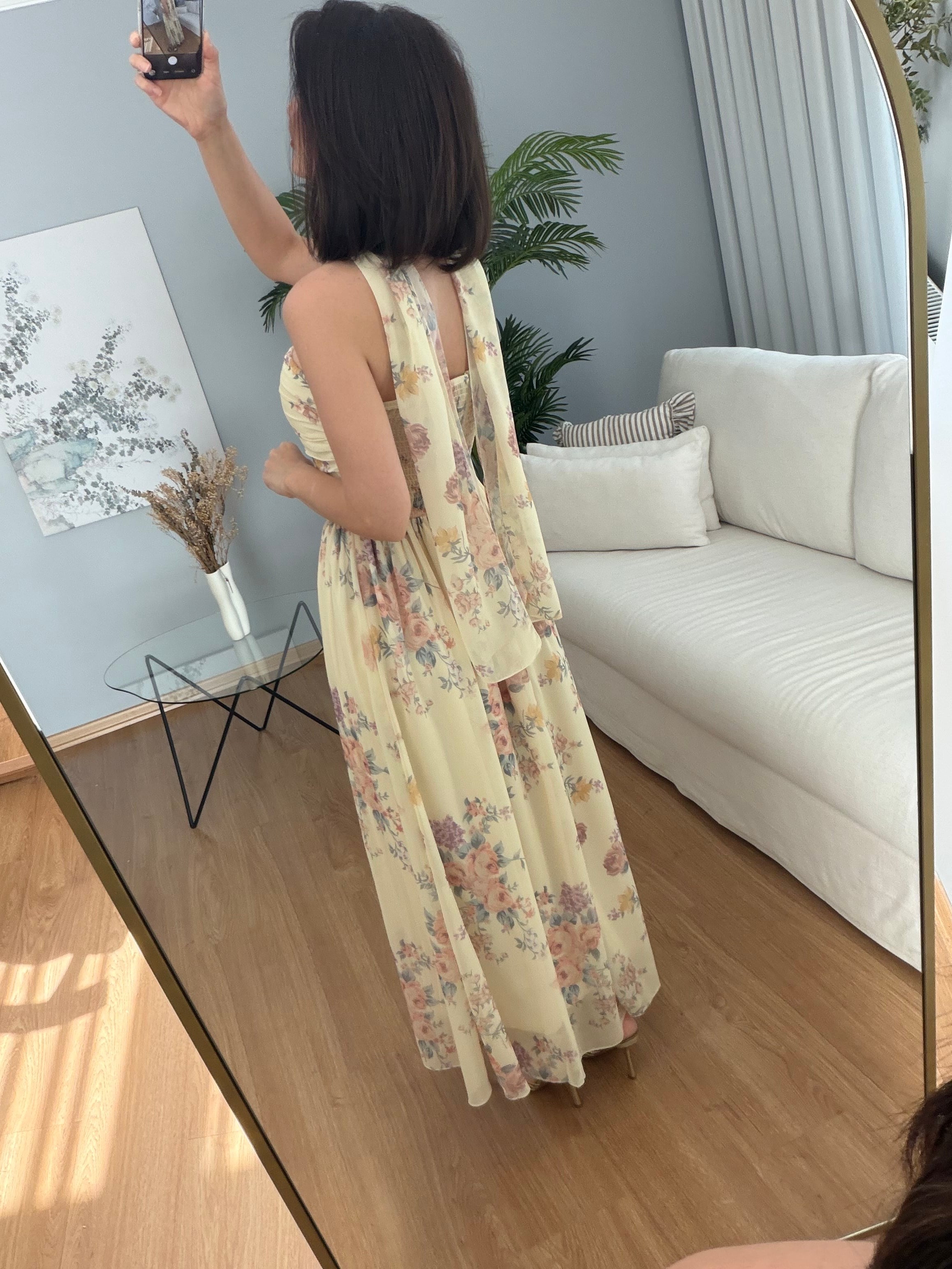 Romy Şal Detaylı Elbise