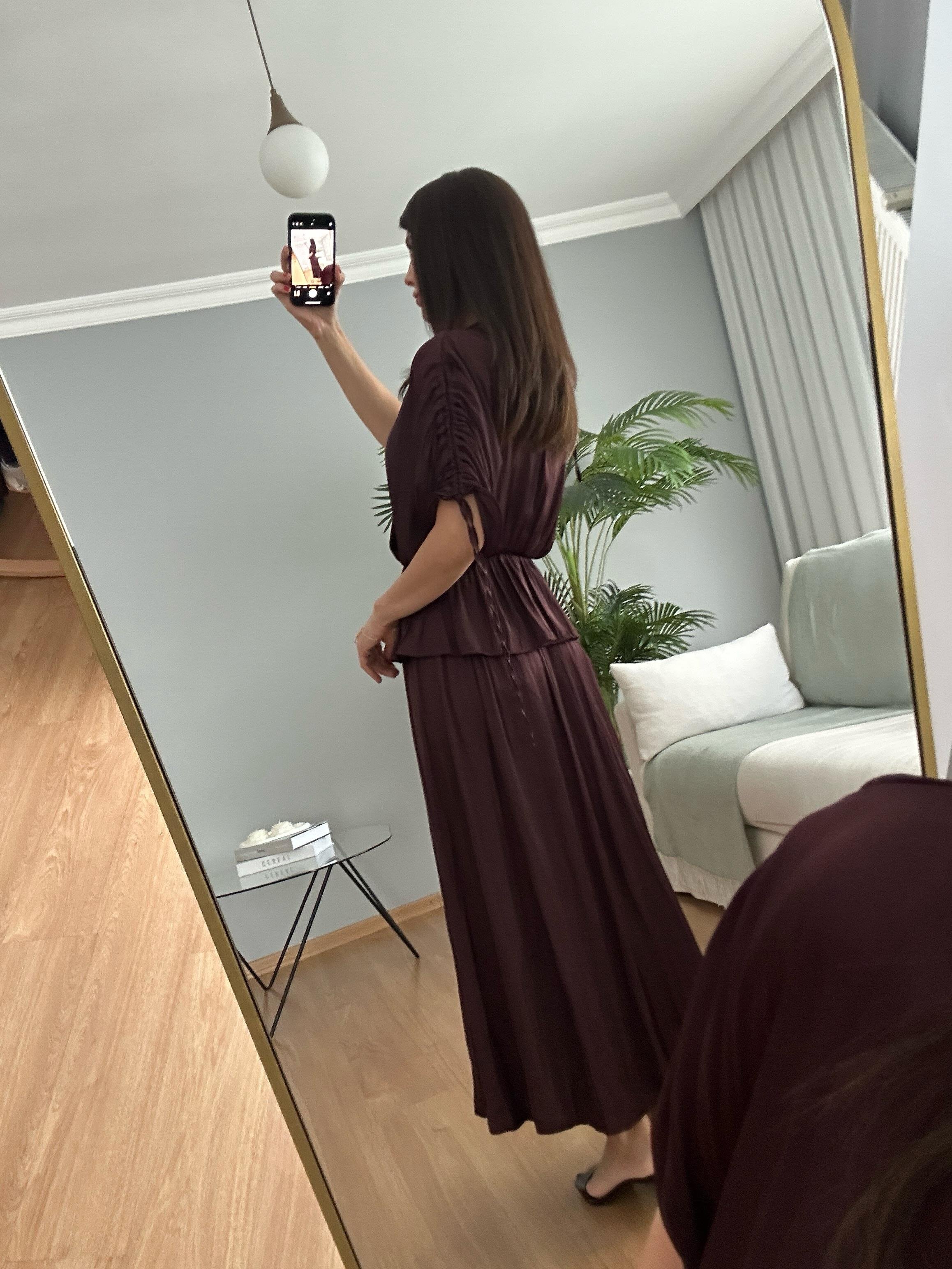 Satina Kahve Takım