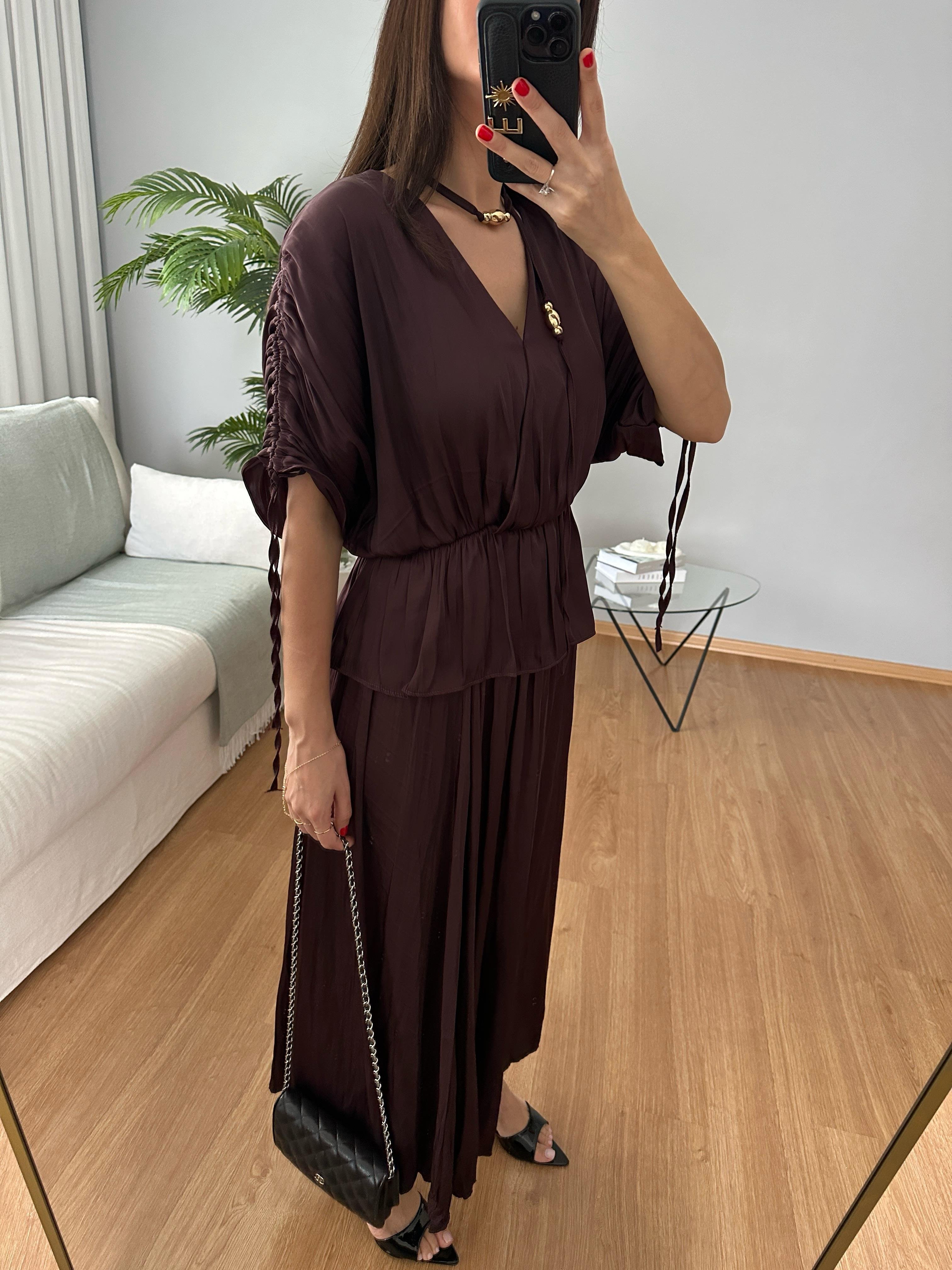 Satina Kahve Takım
