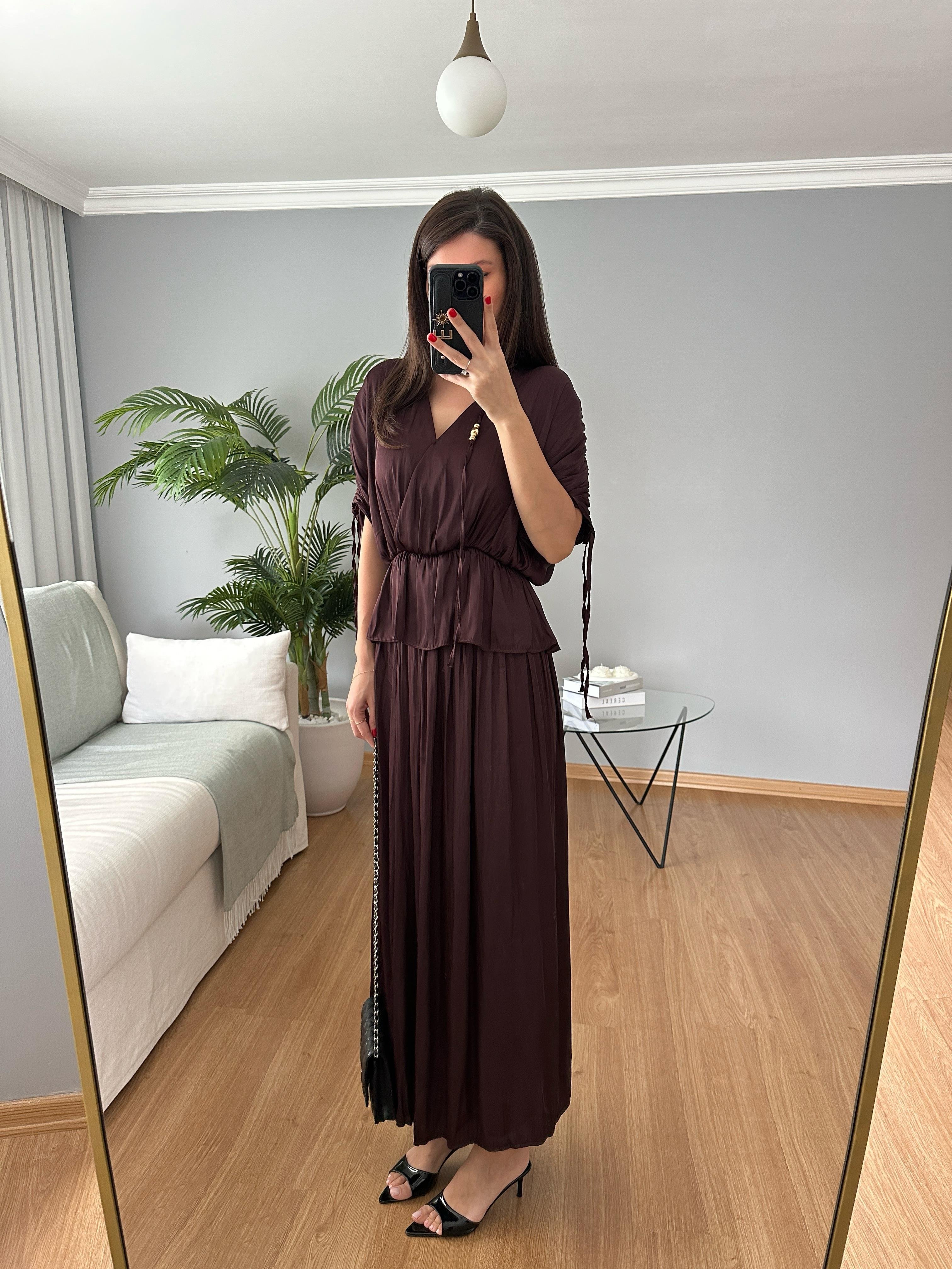 Satina Kahve Takım