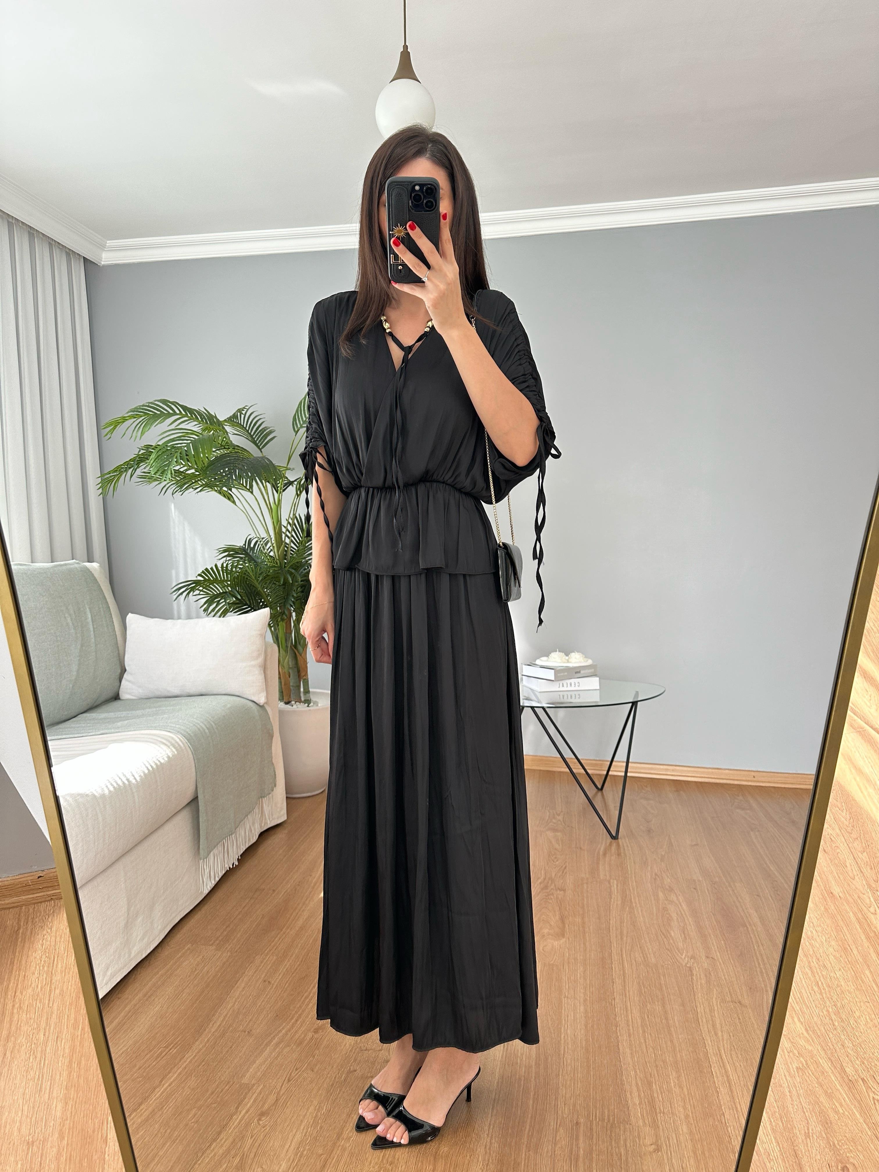 Satina Siyah Takım
