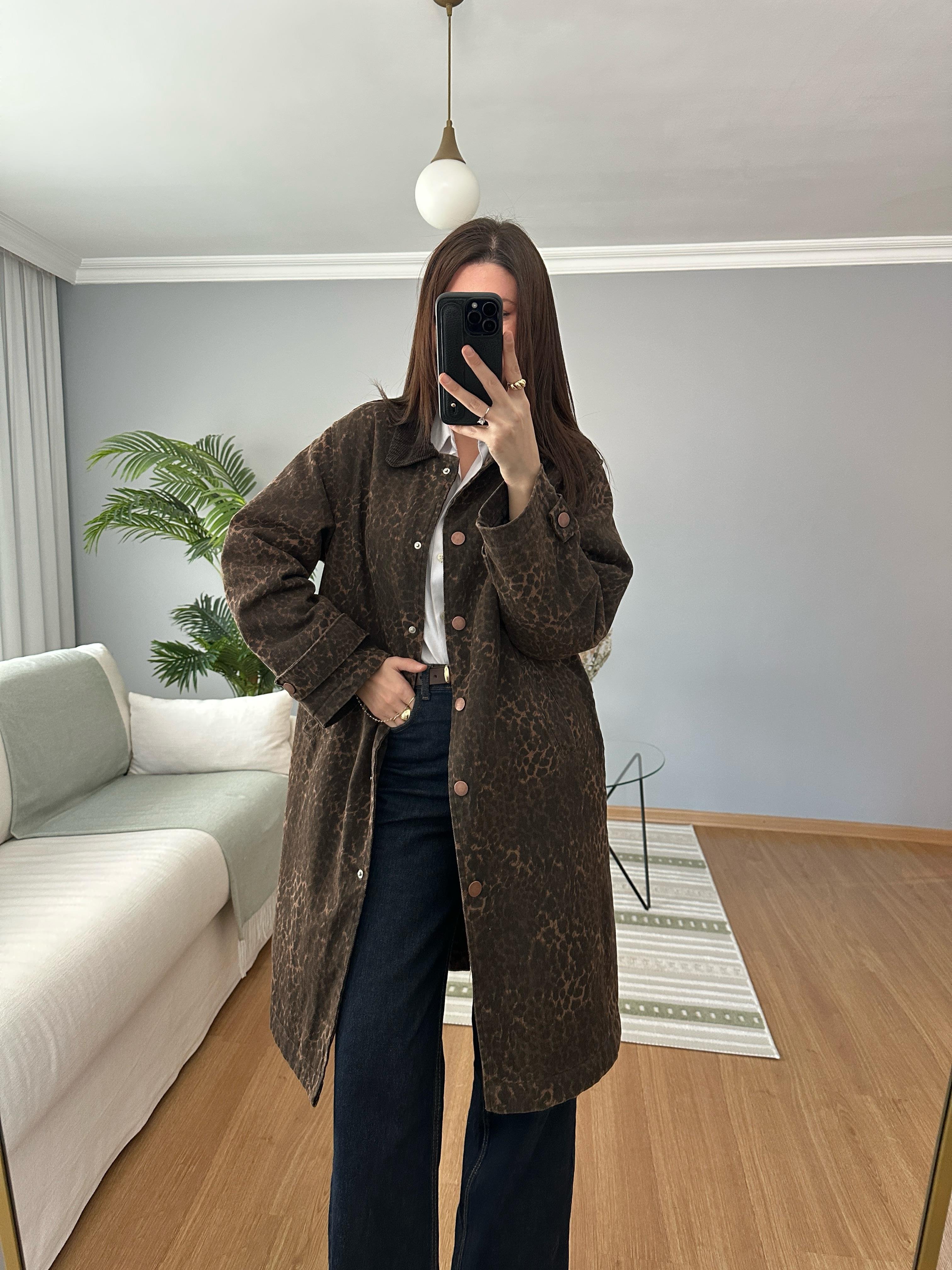 Selene Leopar Ceket 