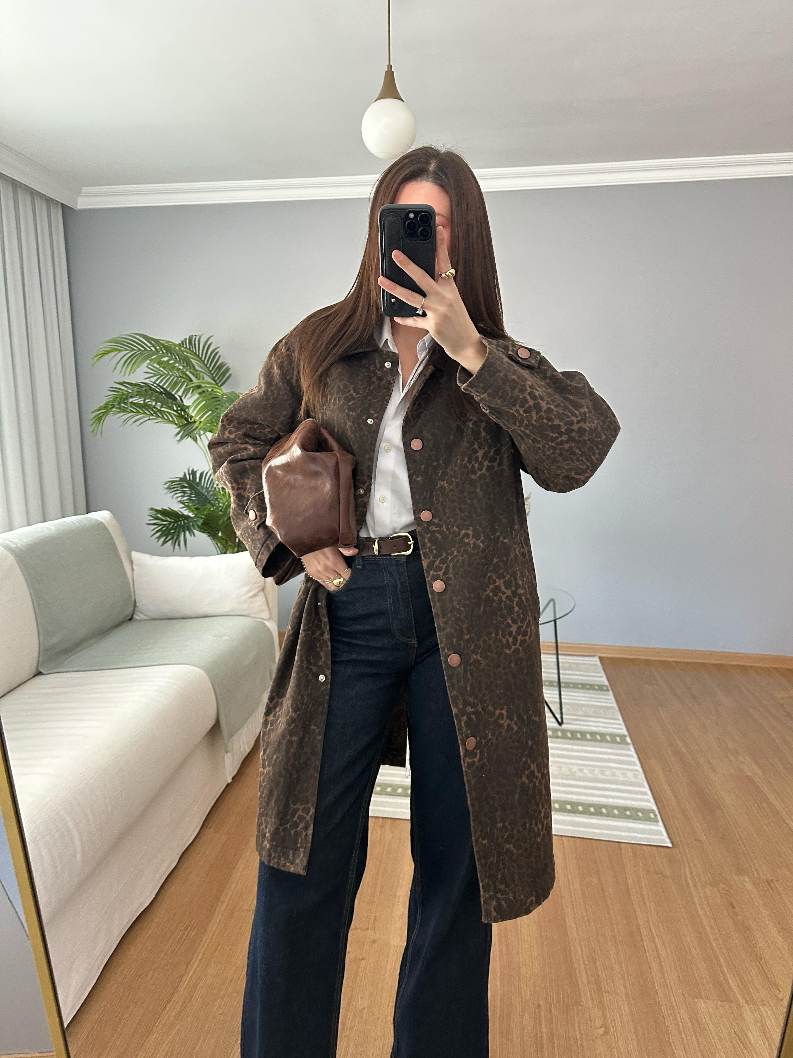 Selene Leopar Ceket 