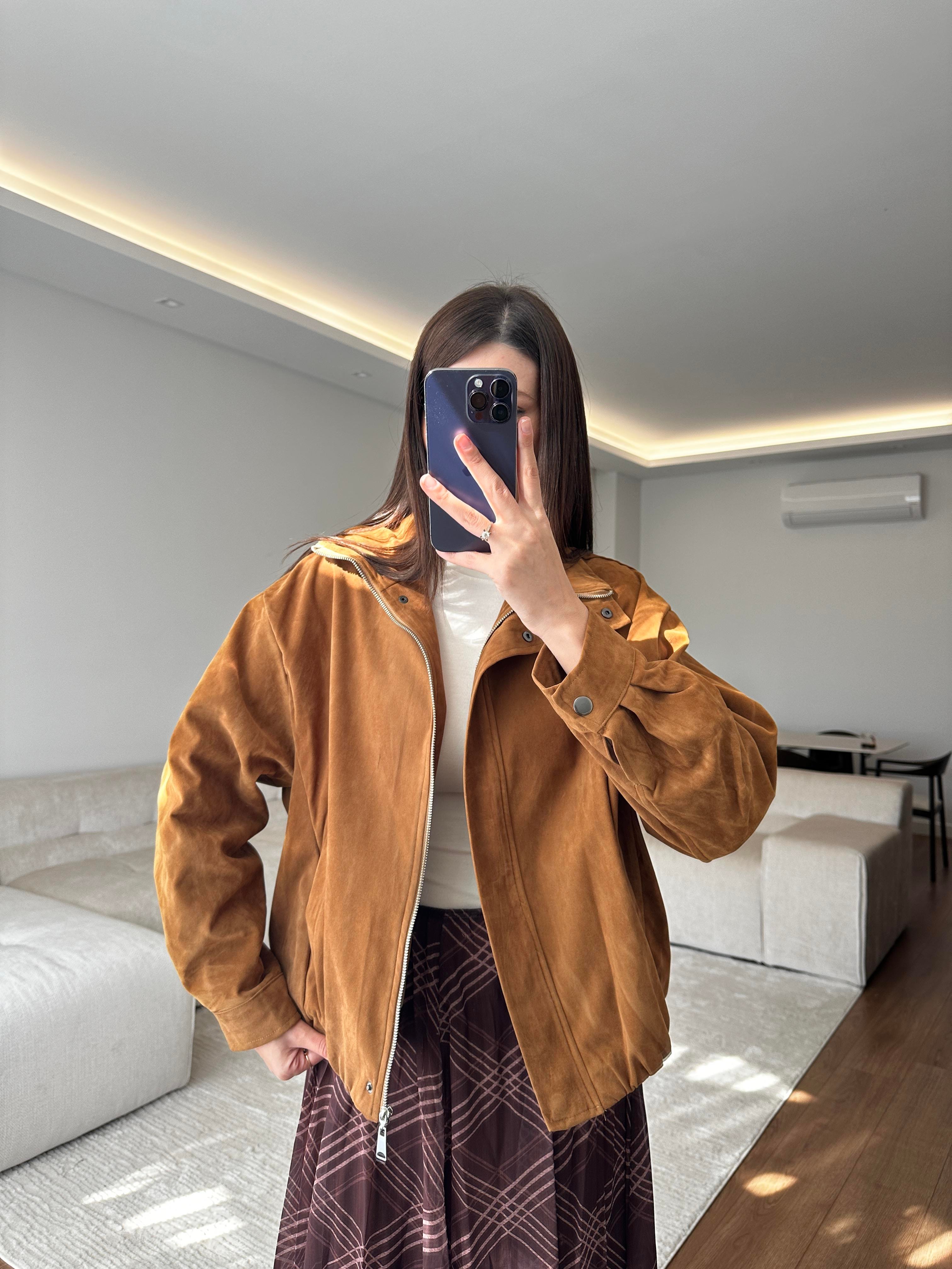 Taba Nubuk Ceket 