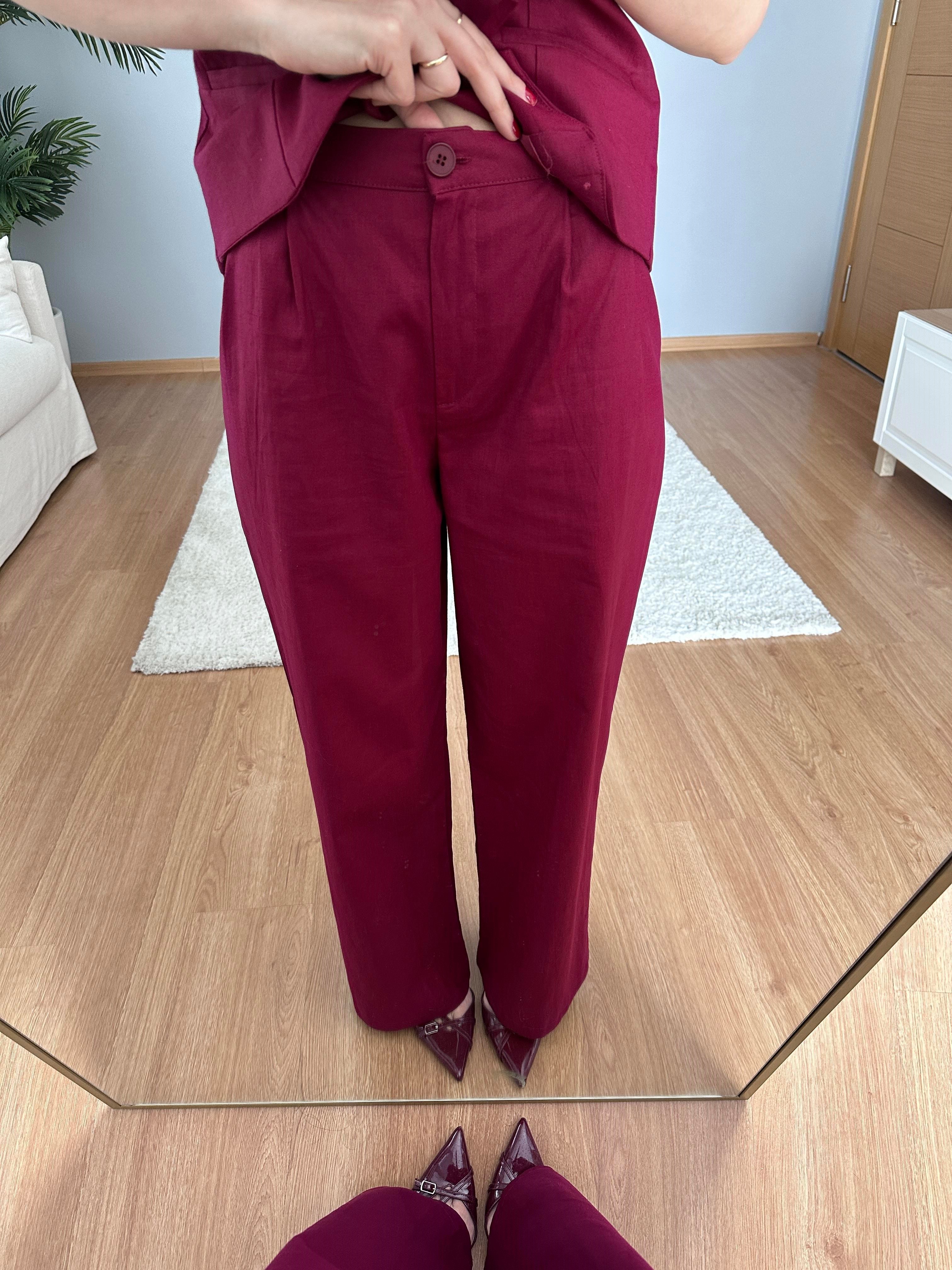Tulip Bordo Keten Takım